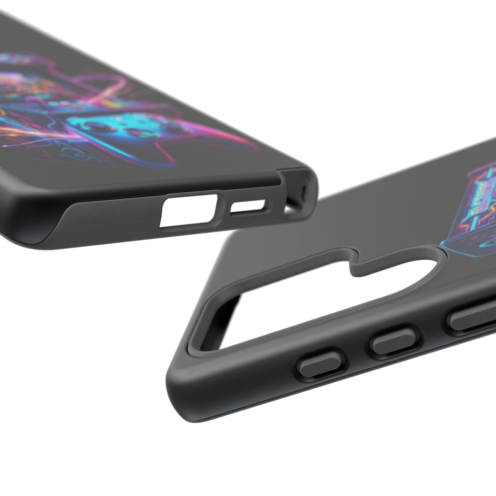 Retro Arcade Phone Case — Neon Gaming Controller Design