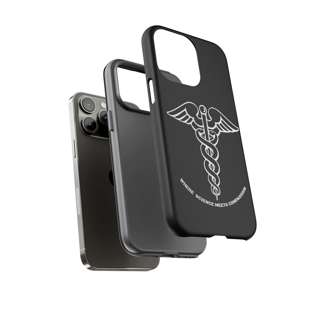 Medical Caduceus Phone Case — "Where Science Meets Compassion" Protective iPhone Cover