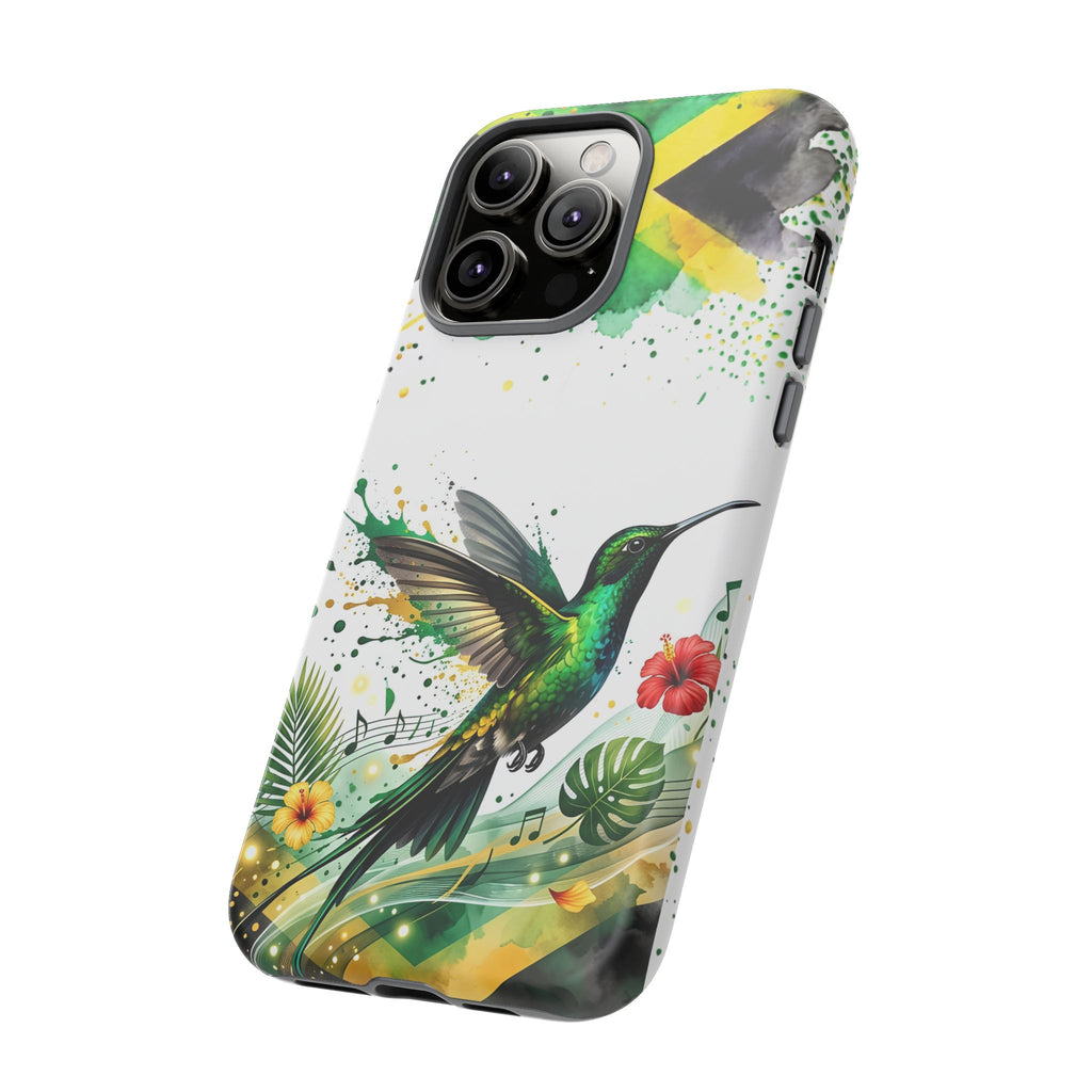 Hummingbird Jamaica Tough Phone Case – Tropical Floral Protective Cover