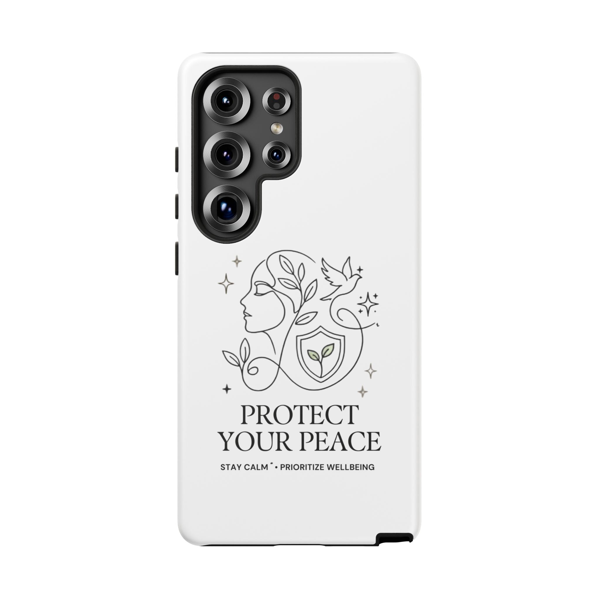 Protect Your Peace Phone Case – Minimalist Wellness iPhone Cover