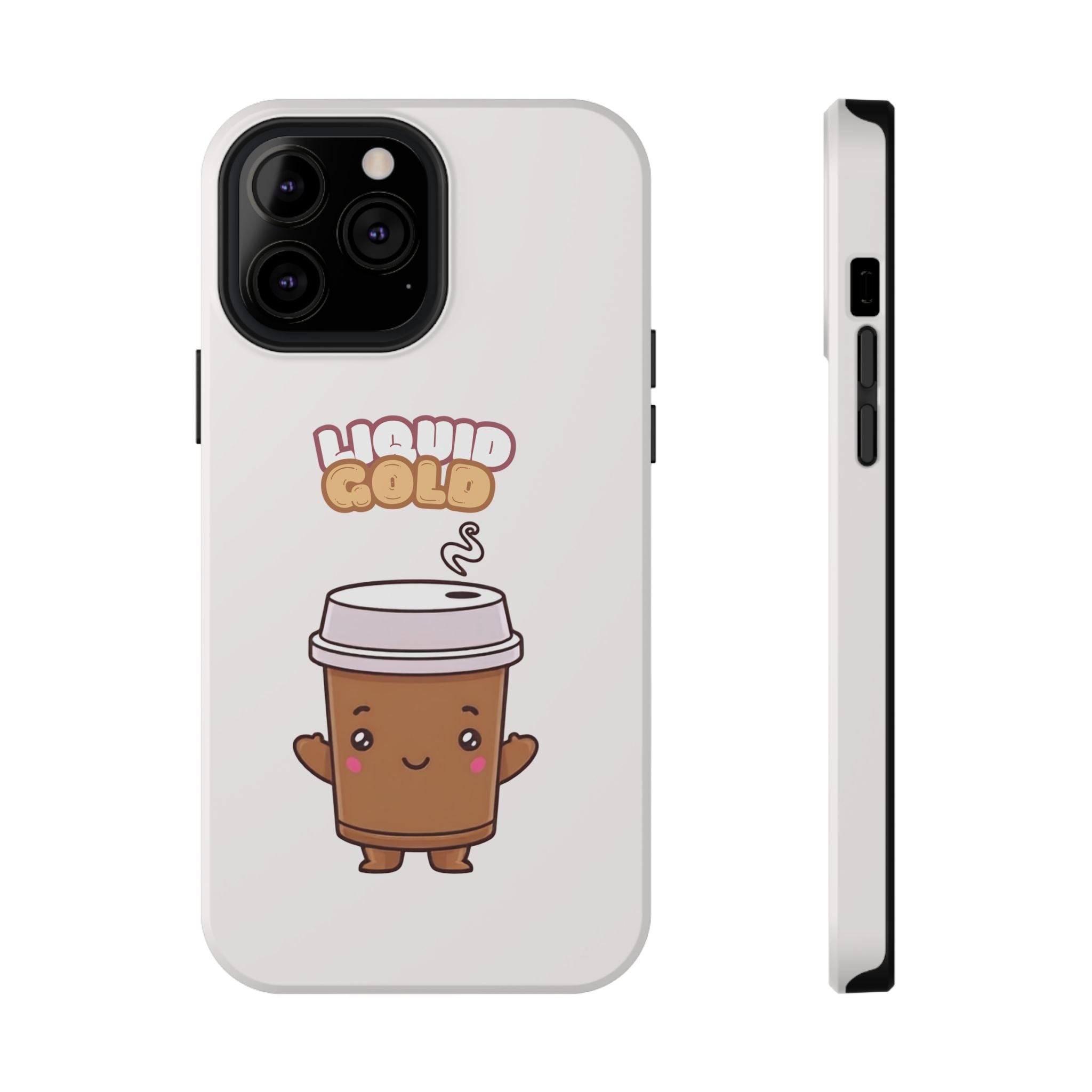 Coffee Cup Phone Case – “Liquid Gold” Cute Kawaii Espresso Impact-Resistant Case