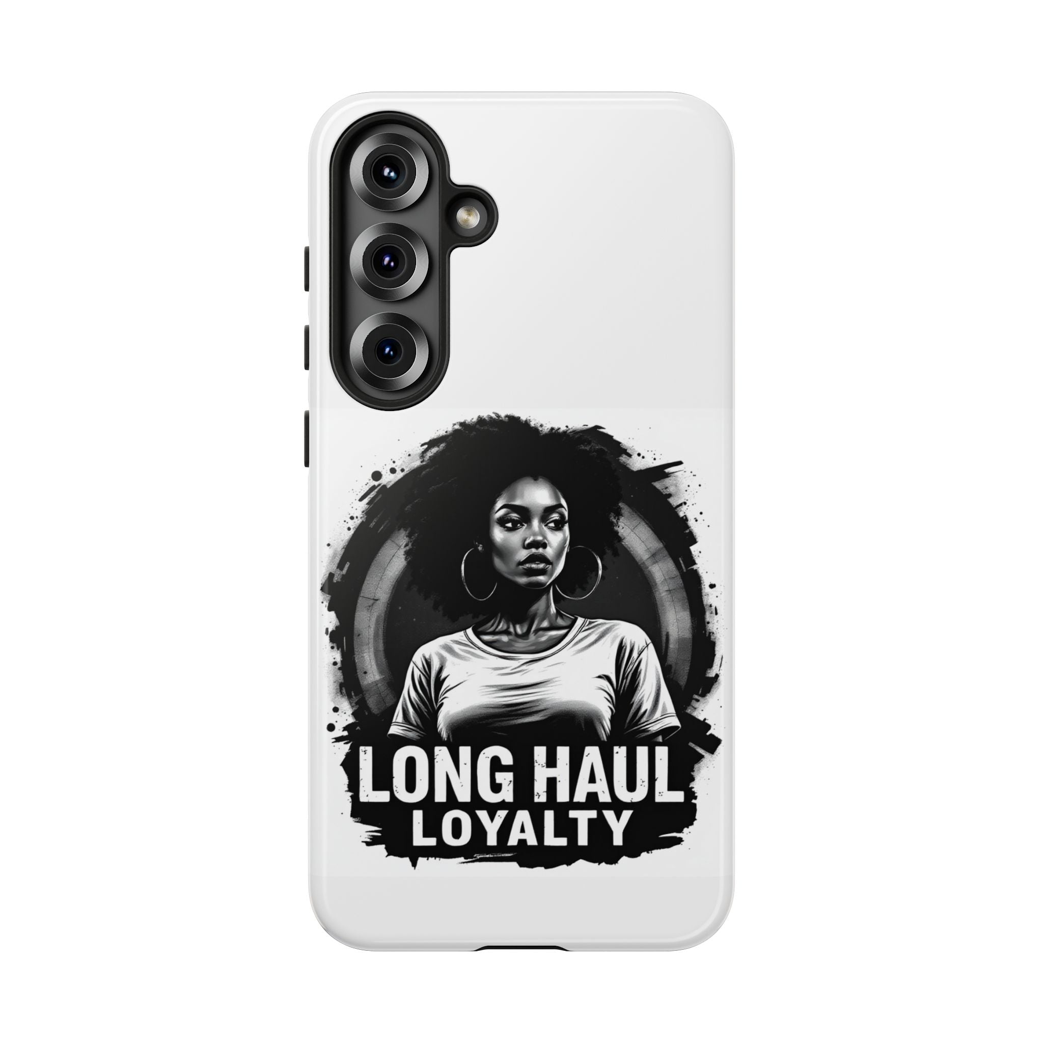 Phone Case — "Long Haul Loyalty" Black & White Portrait Protective Case