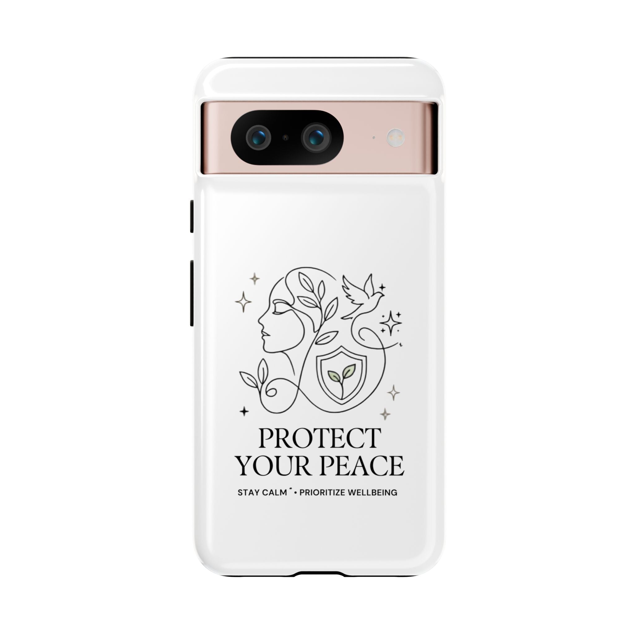 Protect Your Peace Phone Case – Minimalist Wellness iPhone Cover