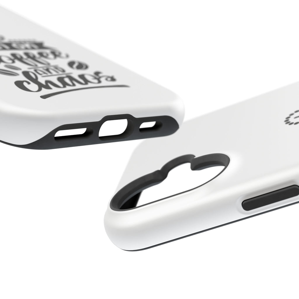 Phone Case — "Run on Coffee and Chaos" Impact-Resistant Protective Cover