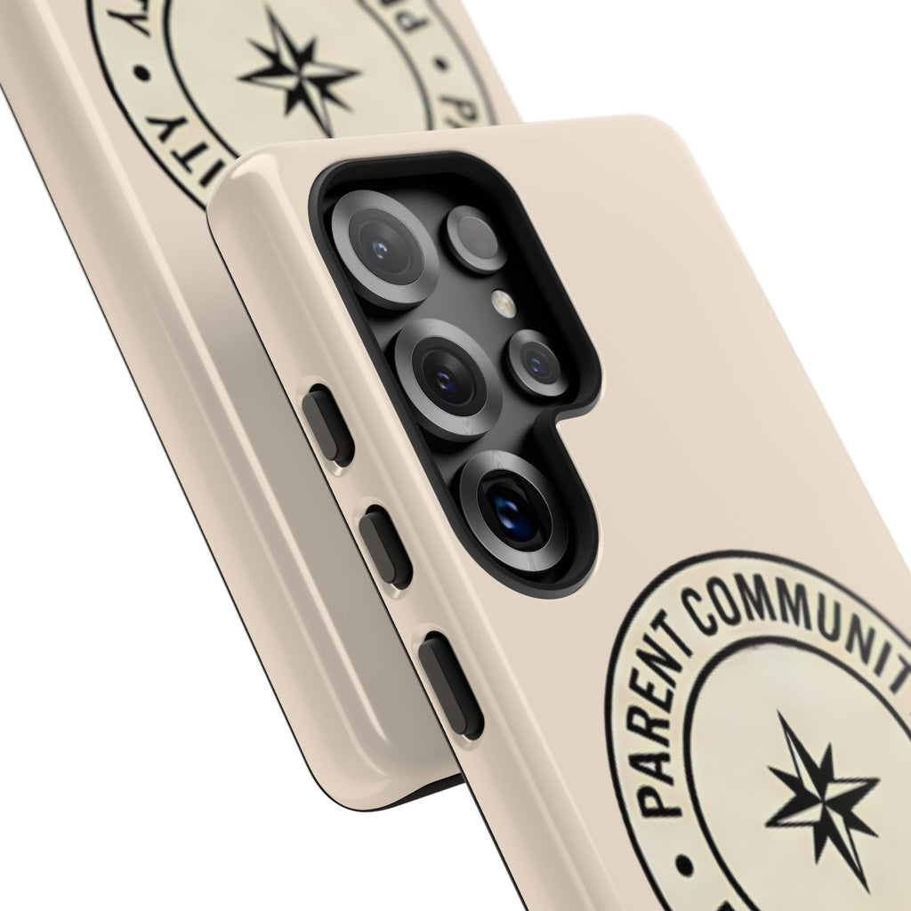 Parent Community Tough Phone Case — Durable Compass Logo Protective Cover