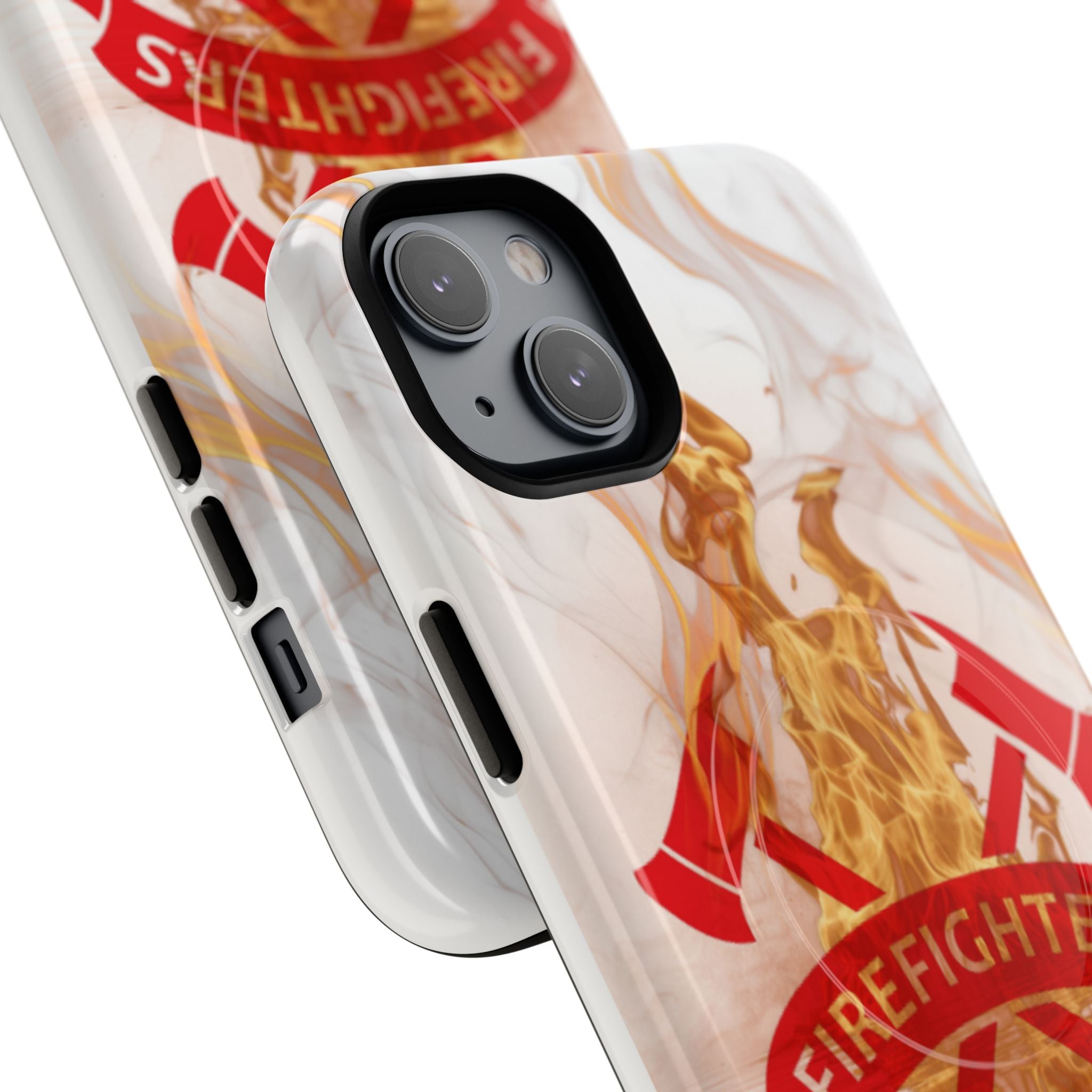 Firefighter Emblem Tough Magnetic Phone Case — Flame Design