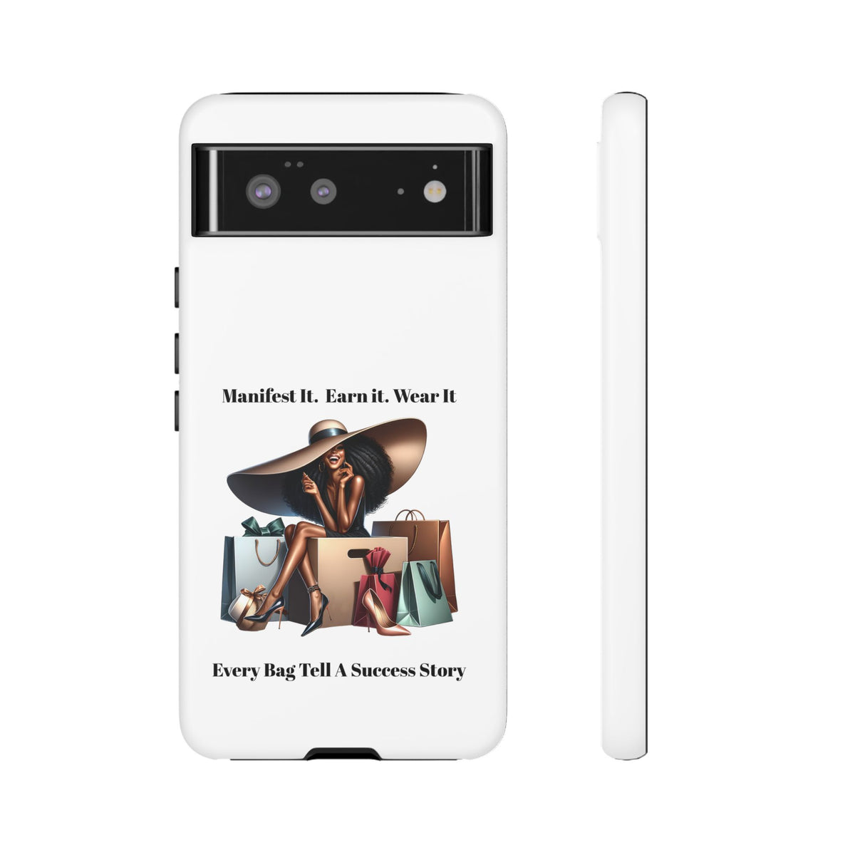 Phone Case - "Manifest It. Earn It. Wear It." Chic Shopper Design