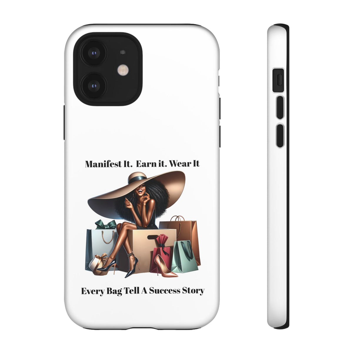 Phone Case - "Manifest It. Earn It. Wear It." Chic Shopper Design