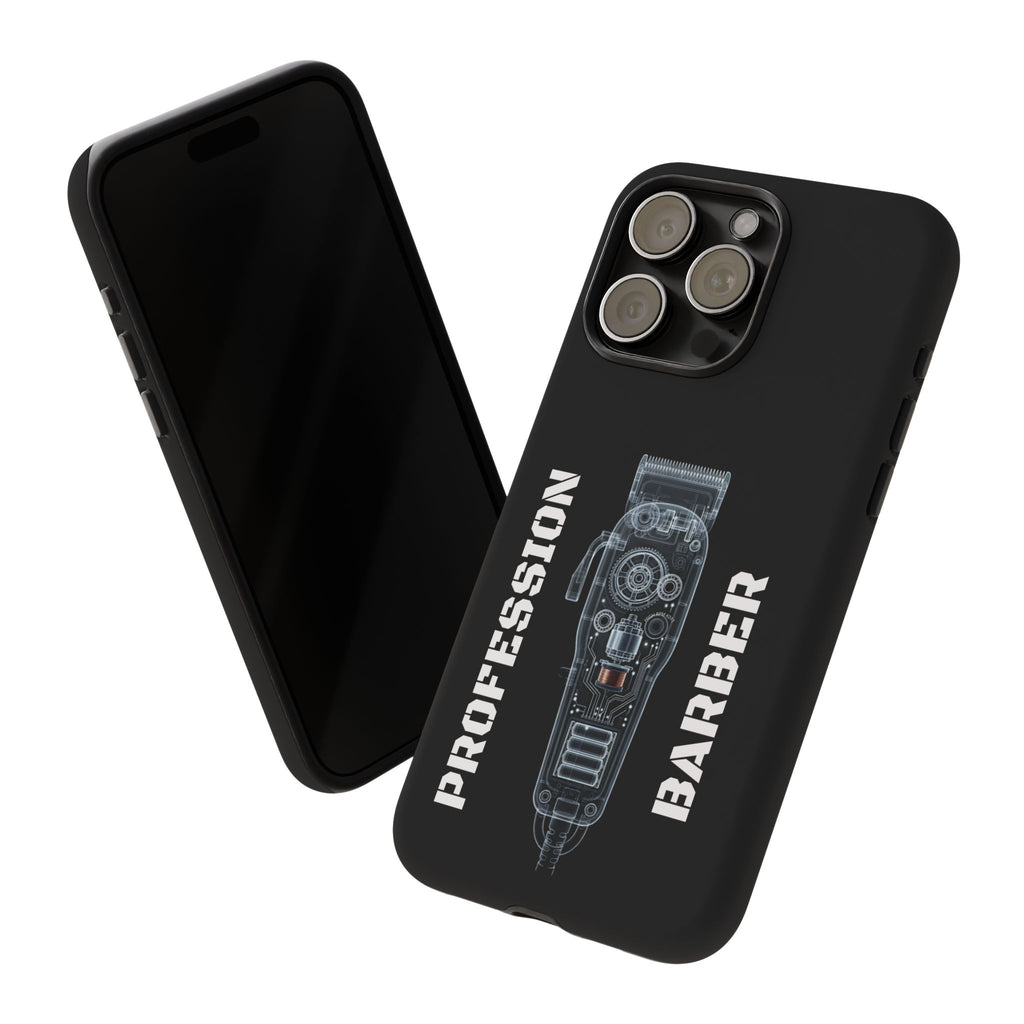 Barber Clip Cord X‑Ray Tough Phone Case – Professional Barber Gift