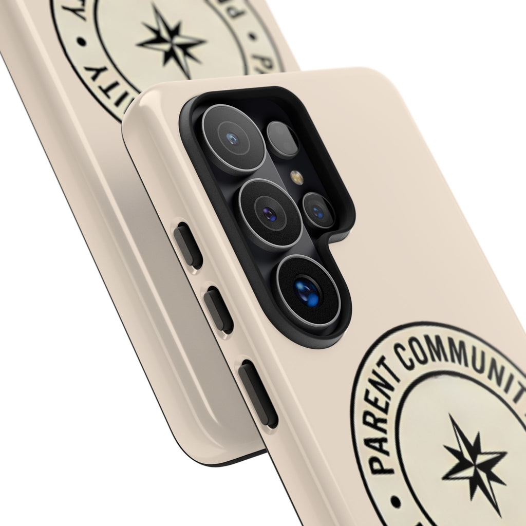 Parent Community Tough Phone Case — Durable Compass Logo Protective Cover