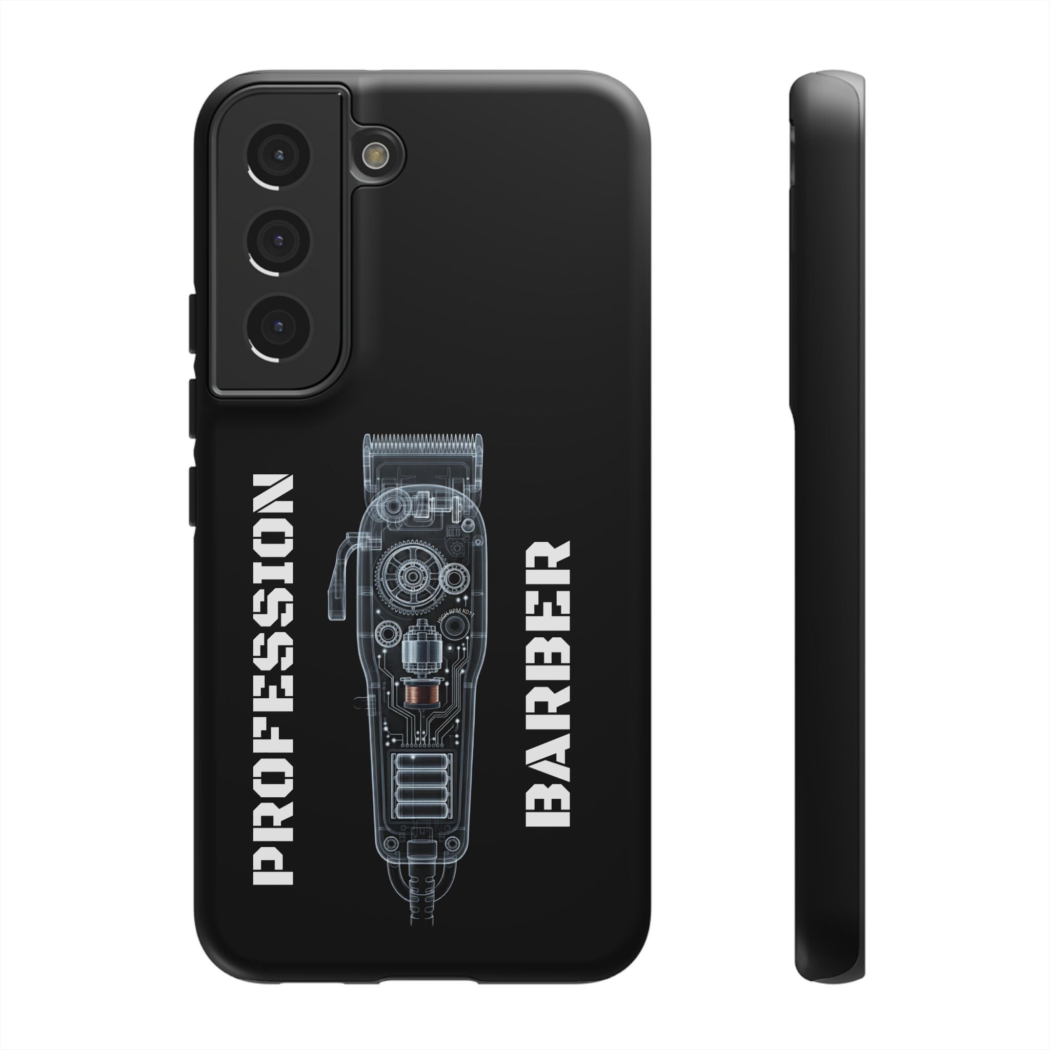 Barber Clip Cord X‑Ray Tough Phone Case – Professional Barber Gift