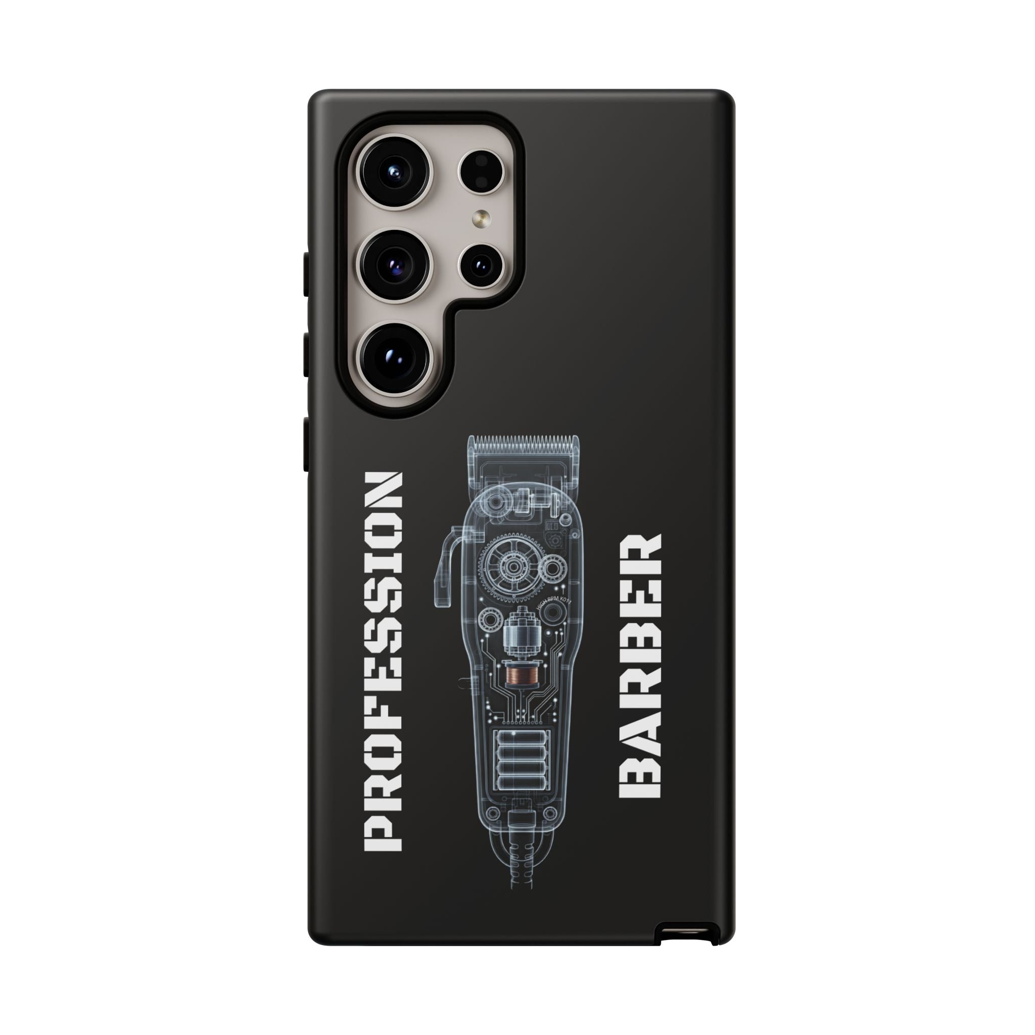 Barber Clip Cord X‑Ray Tough Phone Case – Professional Barber Gift
