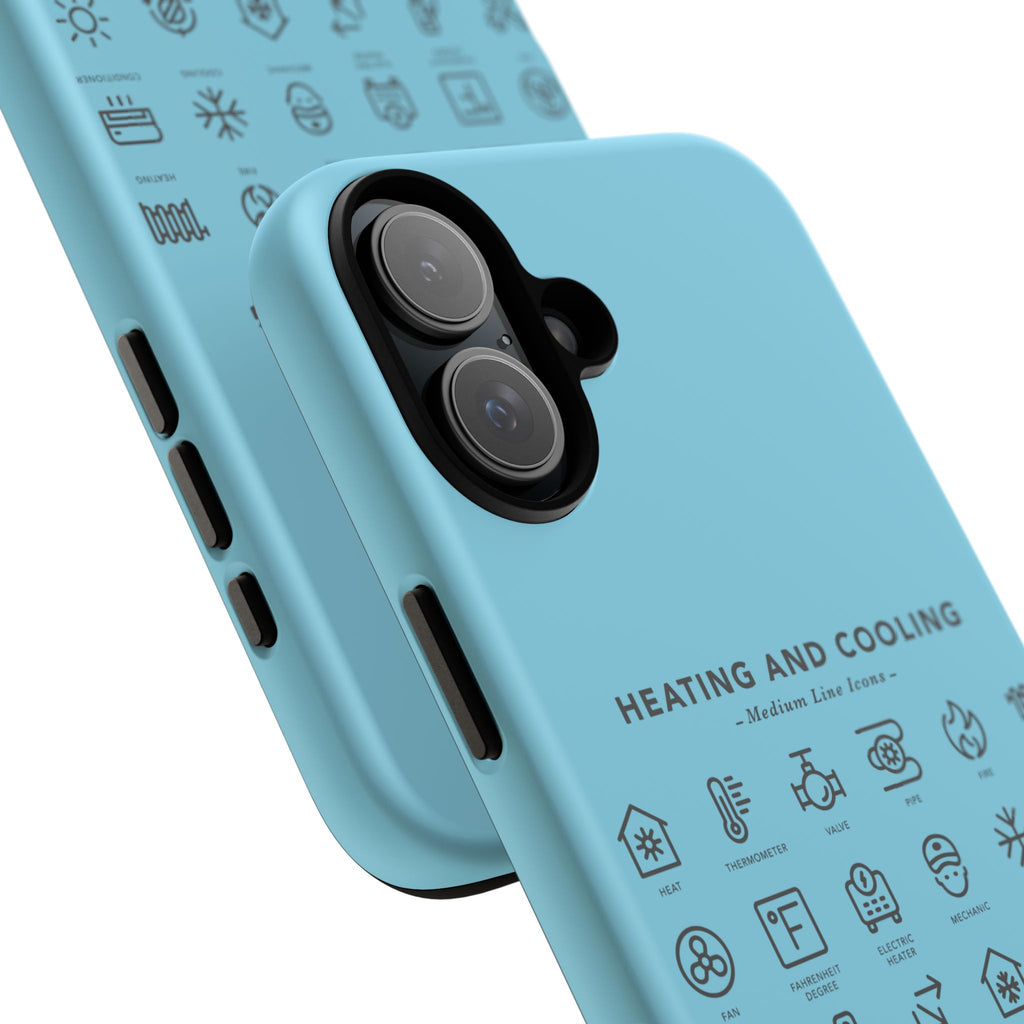 Heating and Cooling Icons Phone Case – HVAC Technician Protective Phone Cover