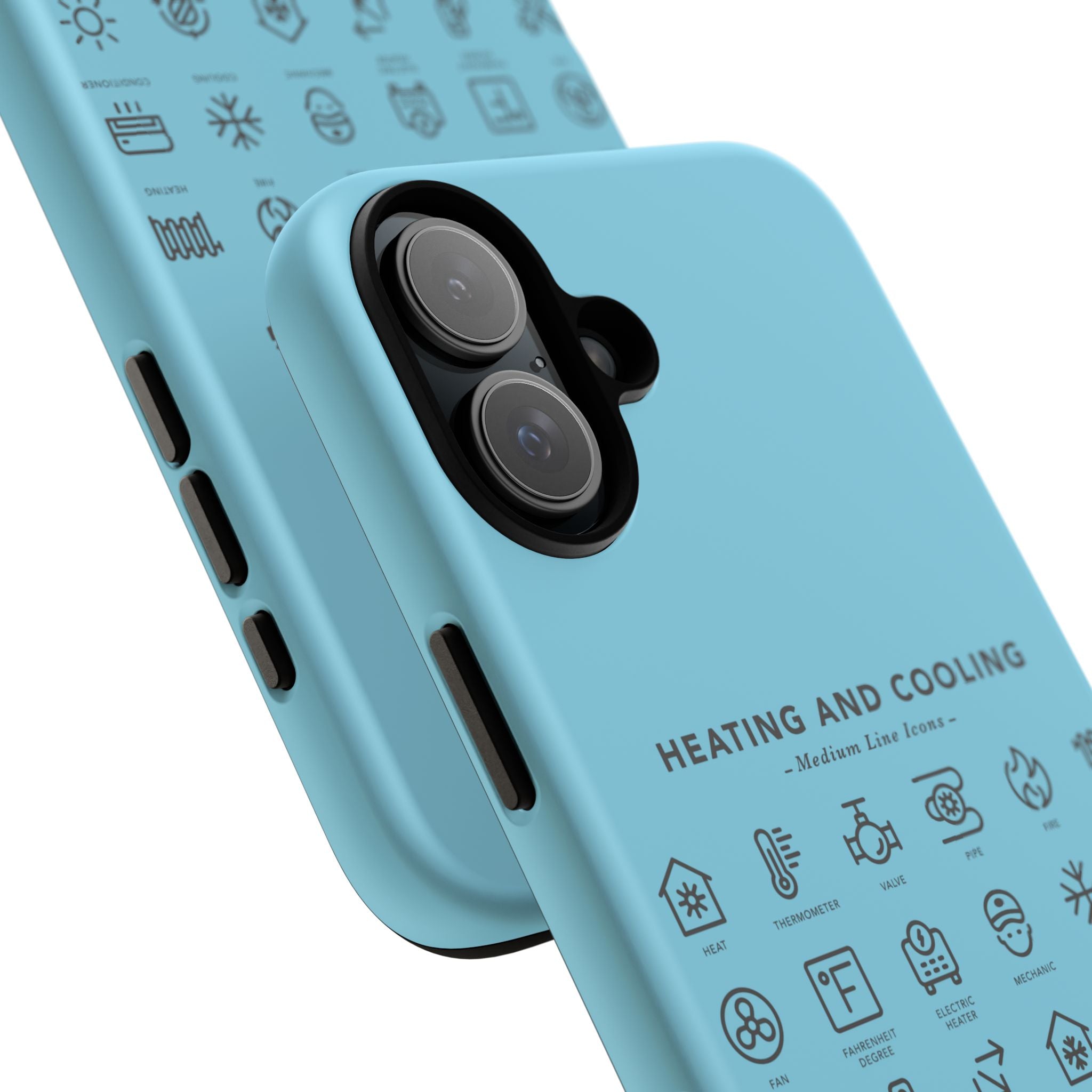 Heating and Cooling Icons Phone Case – HVAC Technician Protective Phone Cover