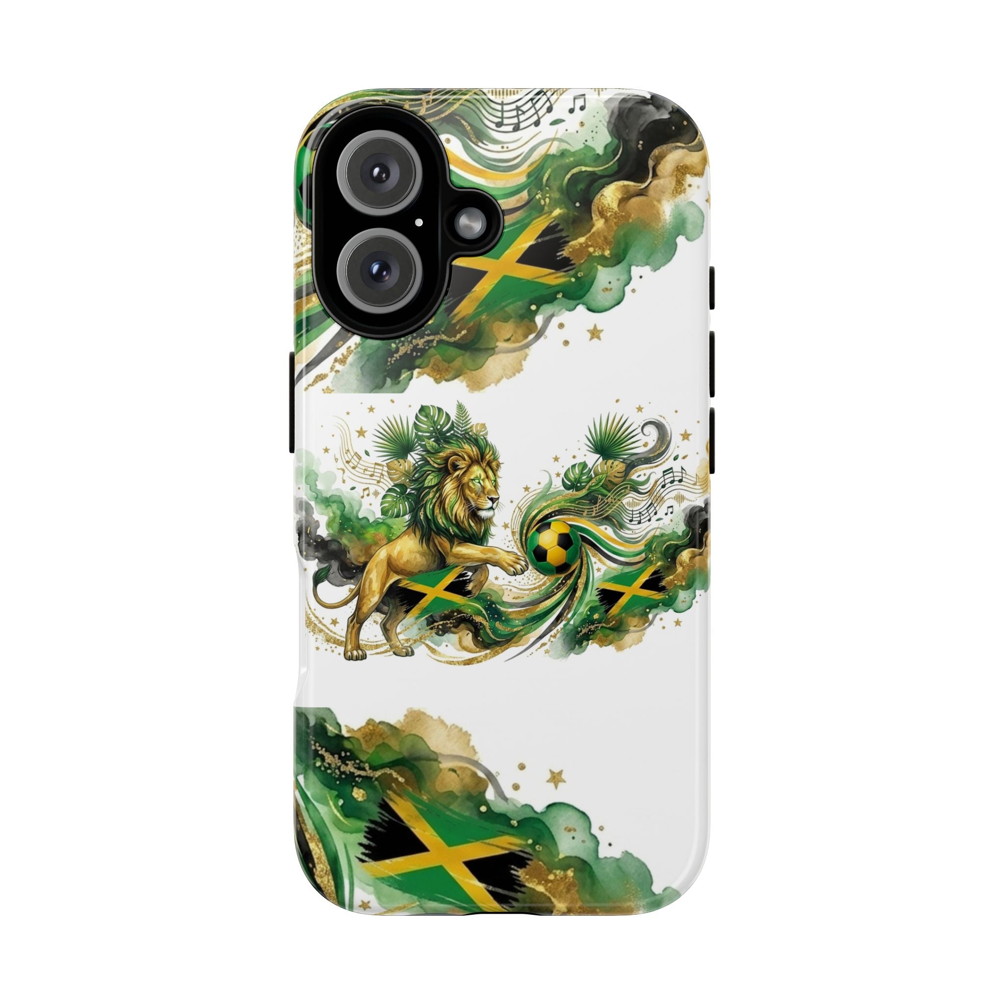 Jamaica Lion Phone Case — Jamaican Flag Rasta Protective Tough Case