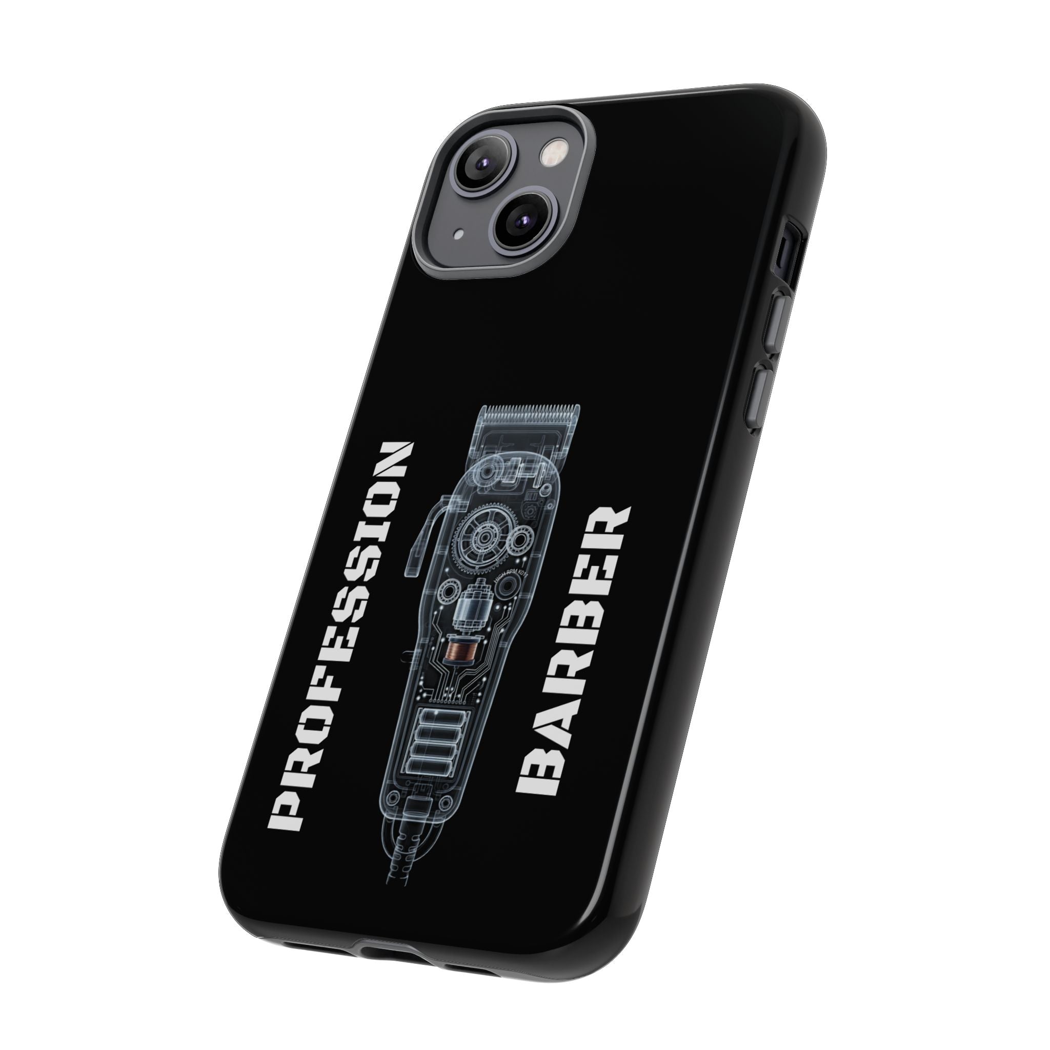Barber Clip Cord X‑Ray Tough Phone Case – Professional Barber Gift