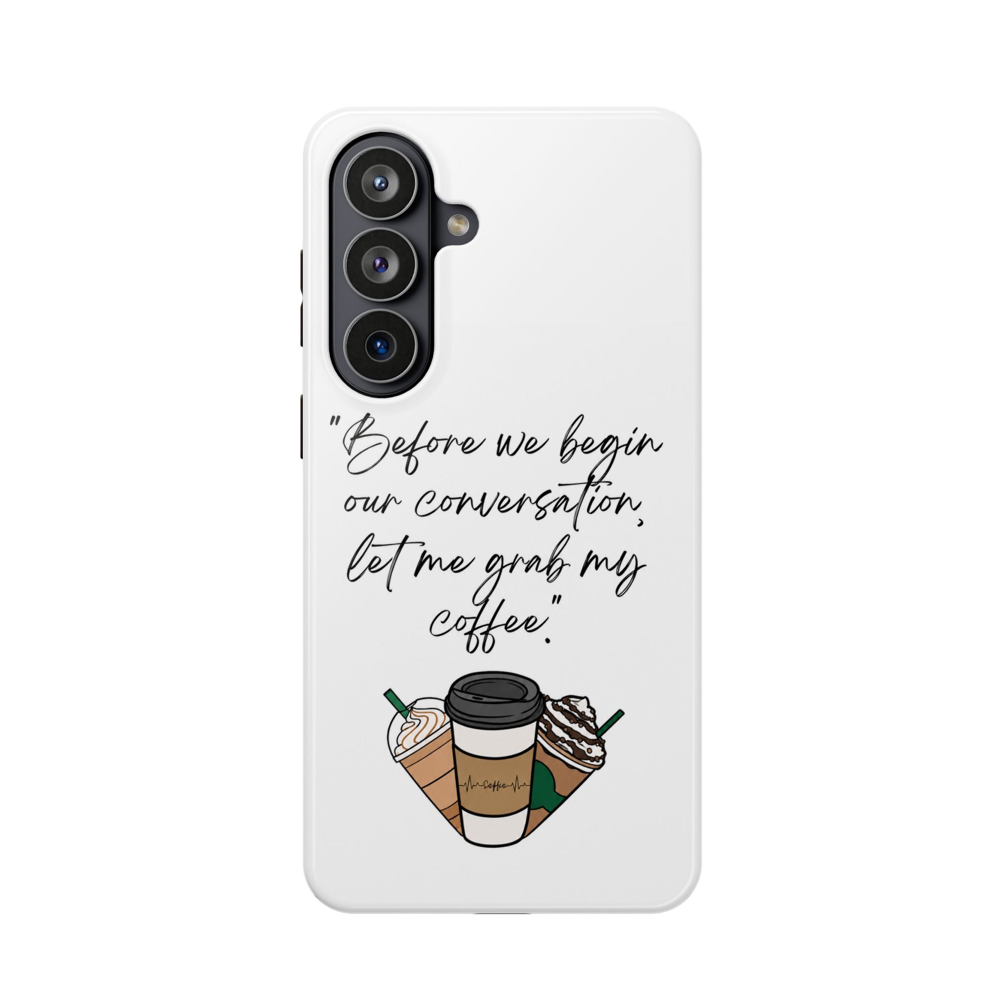 Coffee Quote Magnetic Impact-Resistant Phone Case
