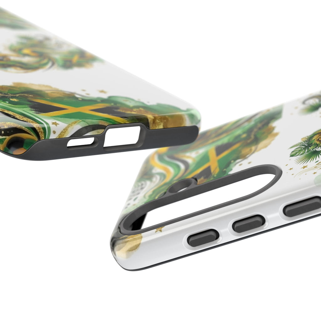 Jamaica Lion Phone Case — Jamaican Flag Rasta Protective Tough Case