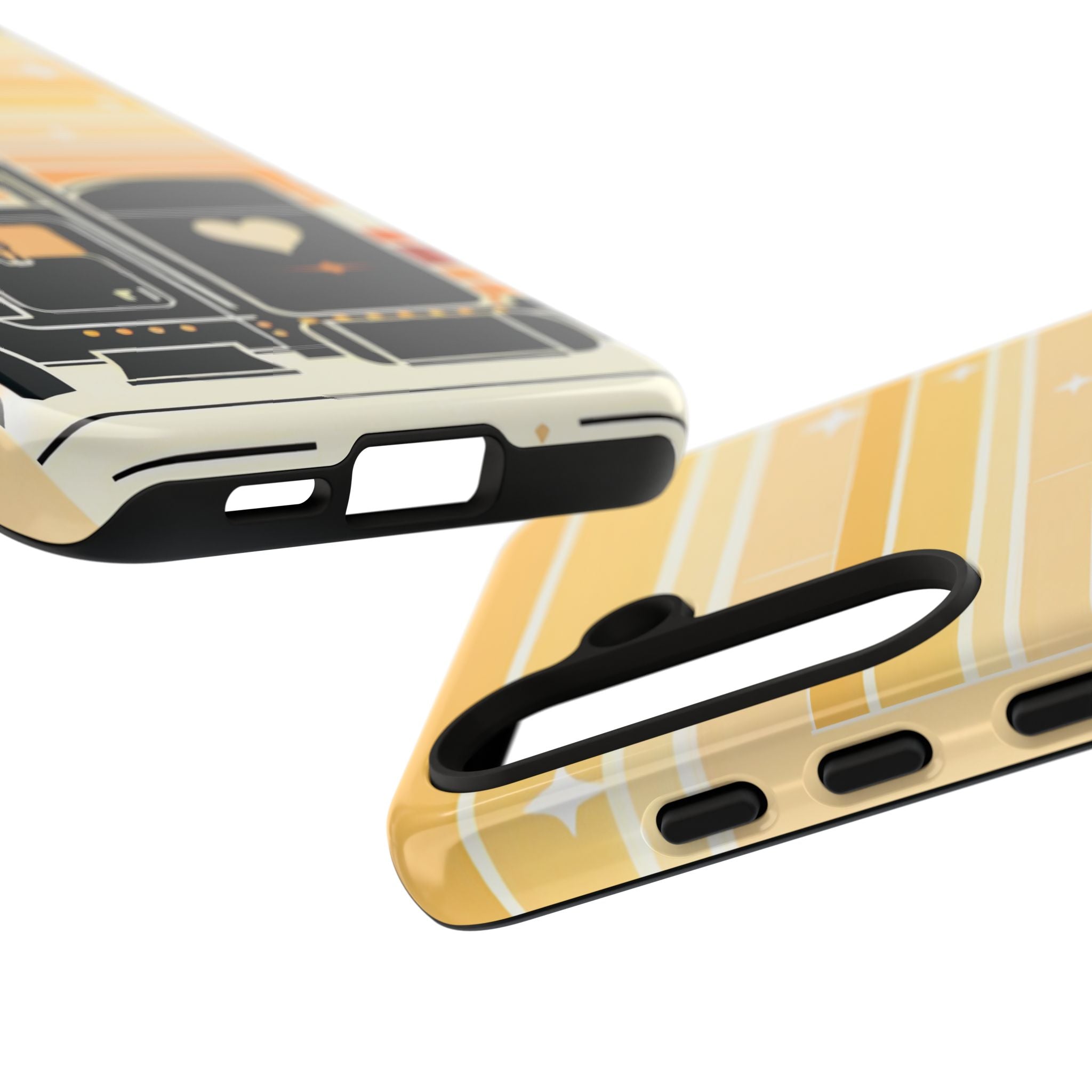 Trucker Heart Phone Case — Retro Semi Truck Protective Phone Cover