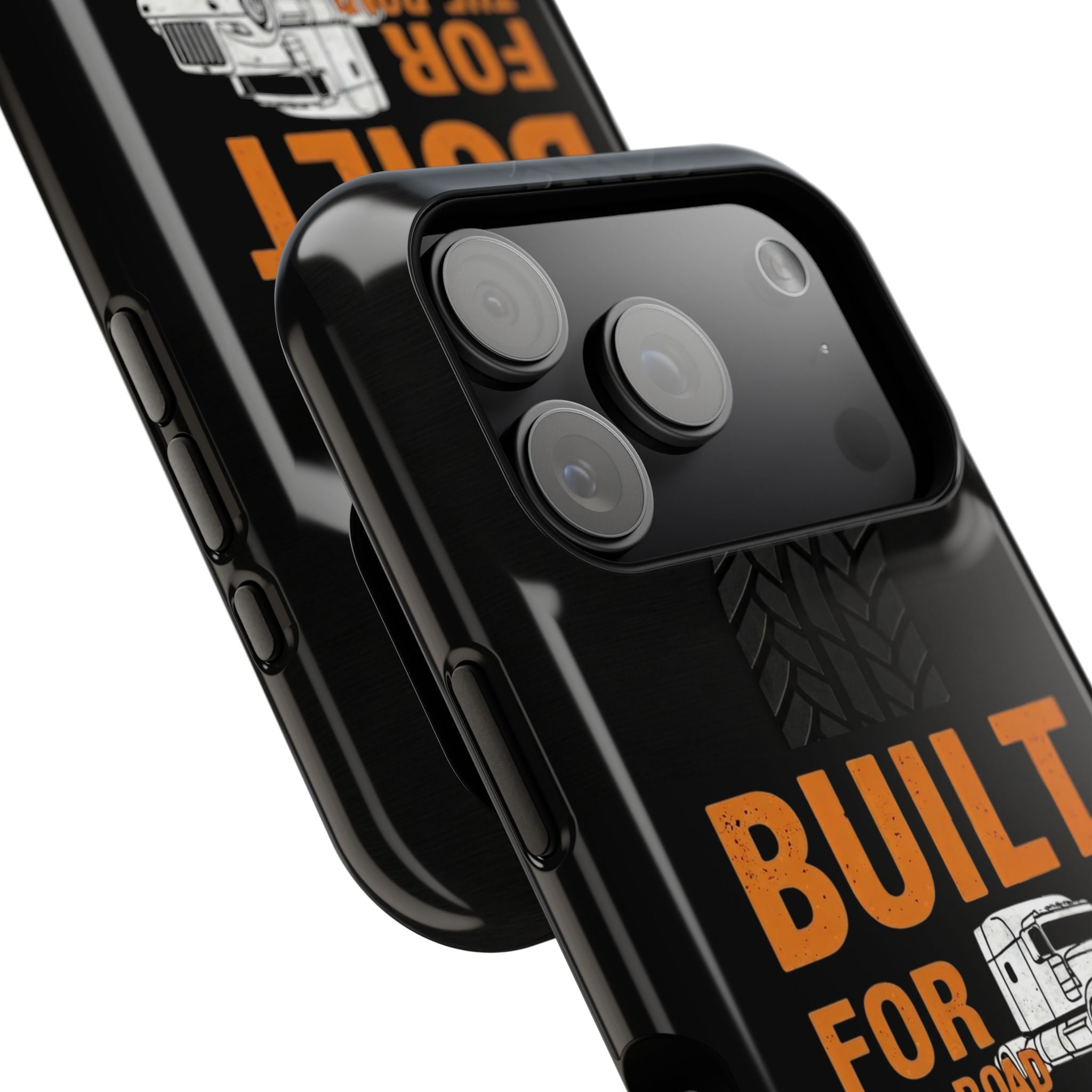 Phone Case — "Built for the Road" Truck Tire-Track Impact-Resistant Case