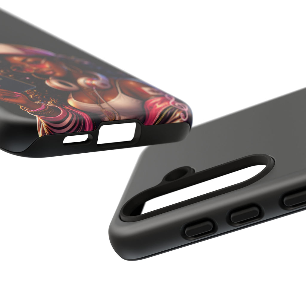 Canadian Vibes Phone Case — Afrobeat Girl with Headphones & Passport Design
