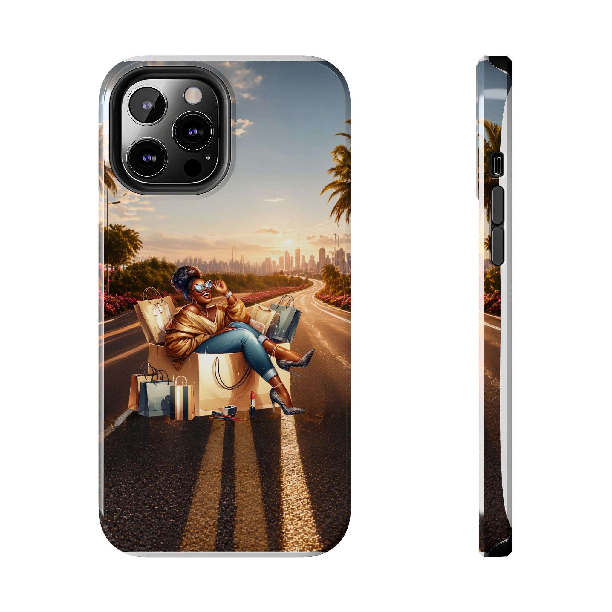 Sunset Roadtrip Tough Phone Case — Relaxed Traveler Design