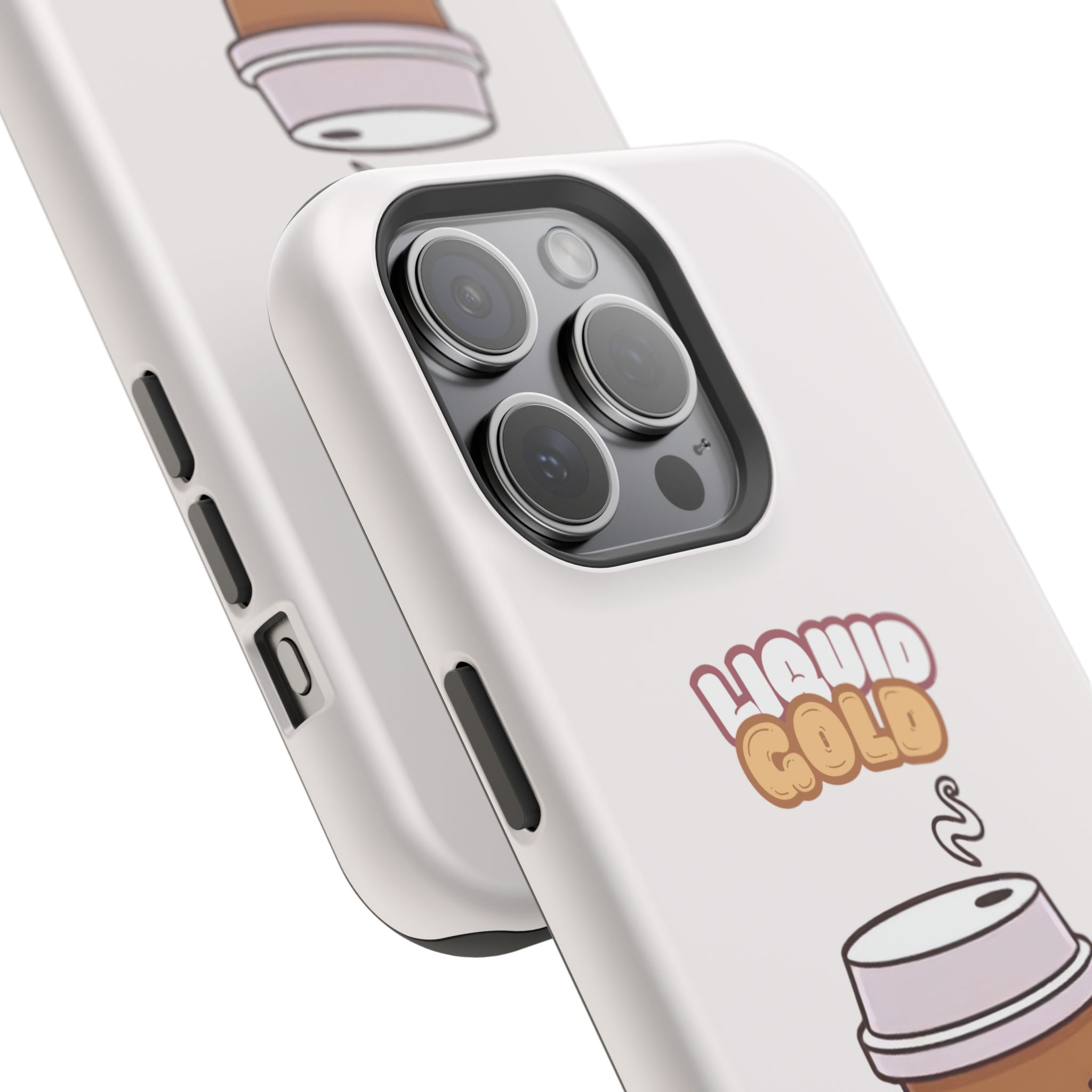 Coffee Cup Phone Case – “Liquid Gold” Cute Kawaii Espresso Impact-Resistant Case