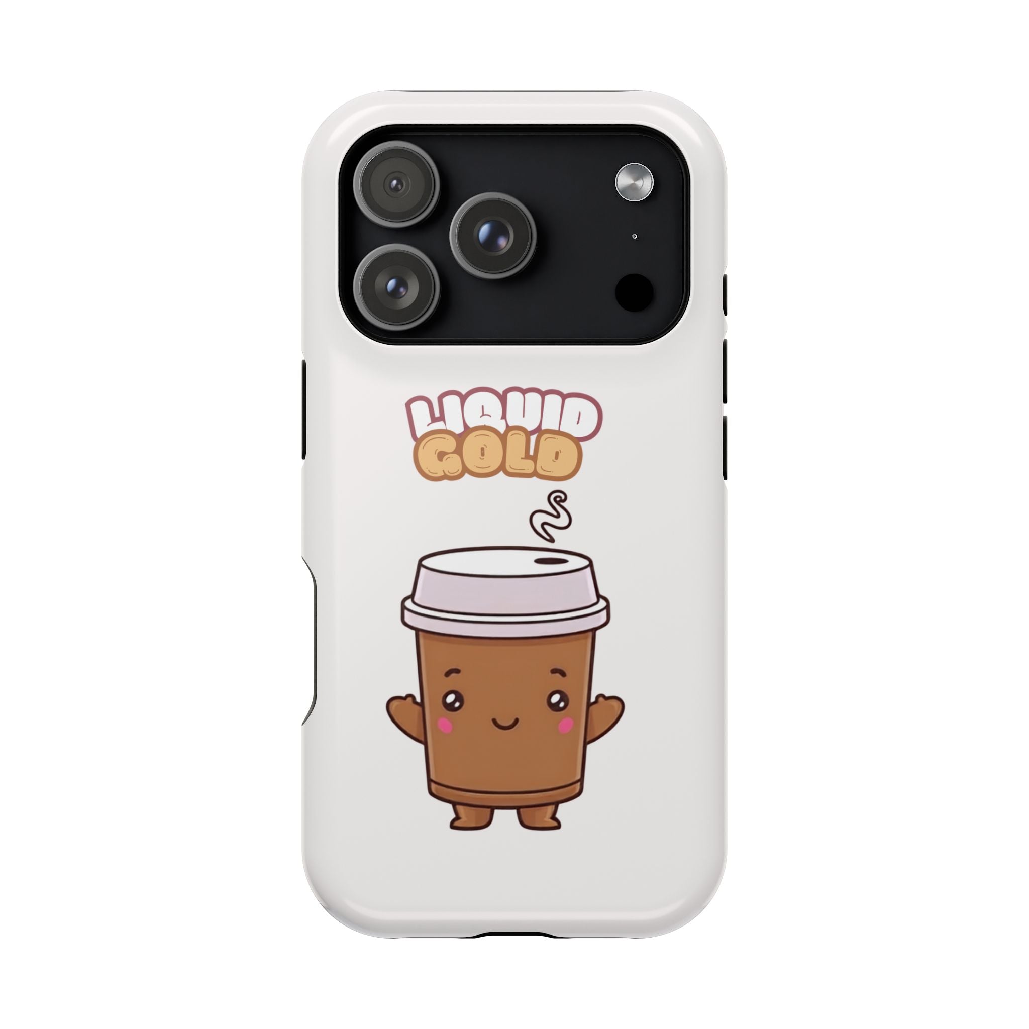 Coffee Cup Phone Case – “Liquid Gold” Cute Kawaii Espresso Impact-Resistant Case