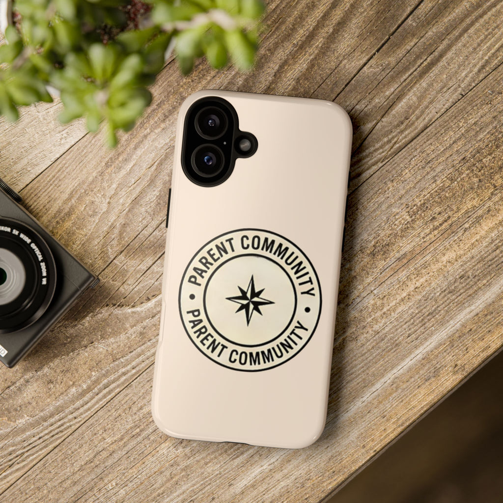 Parent Community Tough Phone Case — Durable Compass Logo Protective Cover