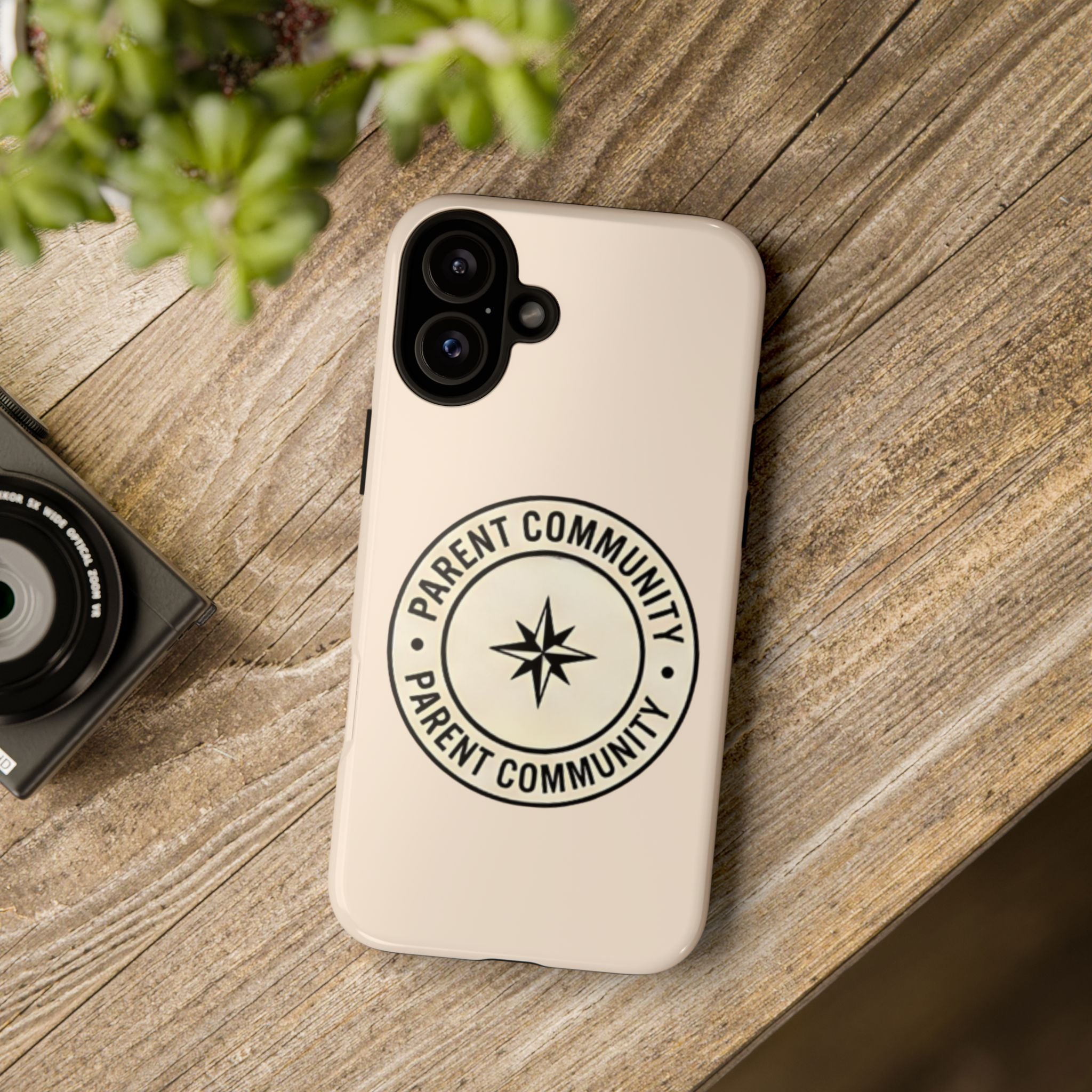 Parent Community Tough Phone Case — Durable Compass Logo Protective Cover
