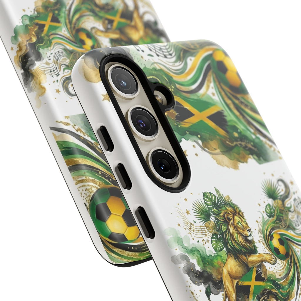 Jamaica Lion Phone Case — Jamaican Flag Rasta Protective Tough Case