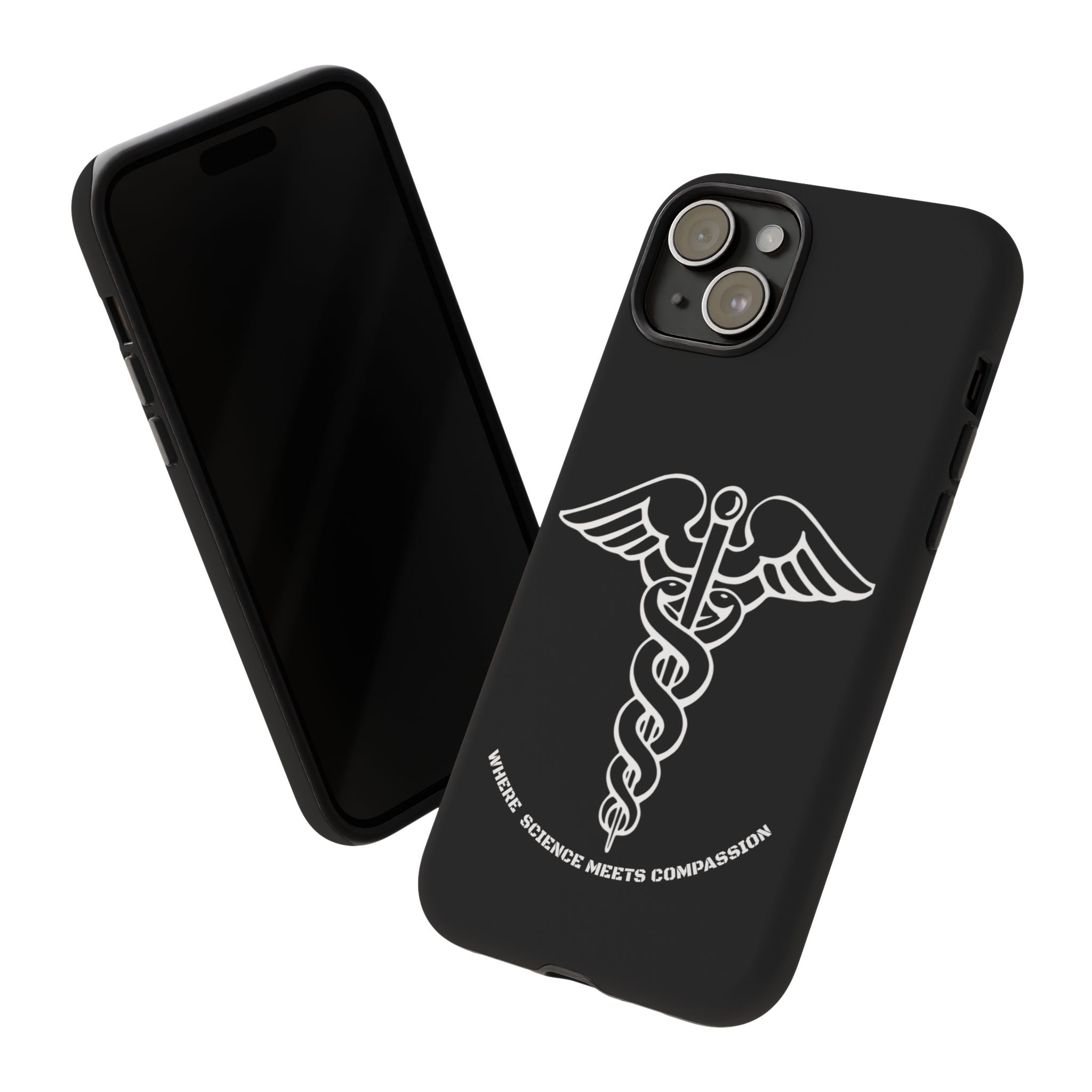 Medical Caduceus Phone Case — "Where Science Meets Compassion" Protective iPhone Cover