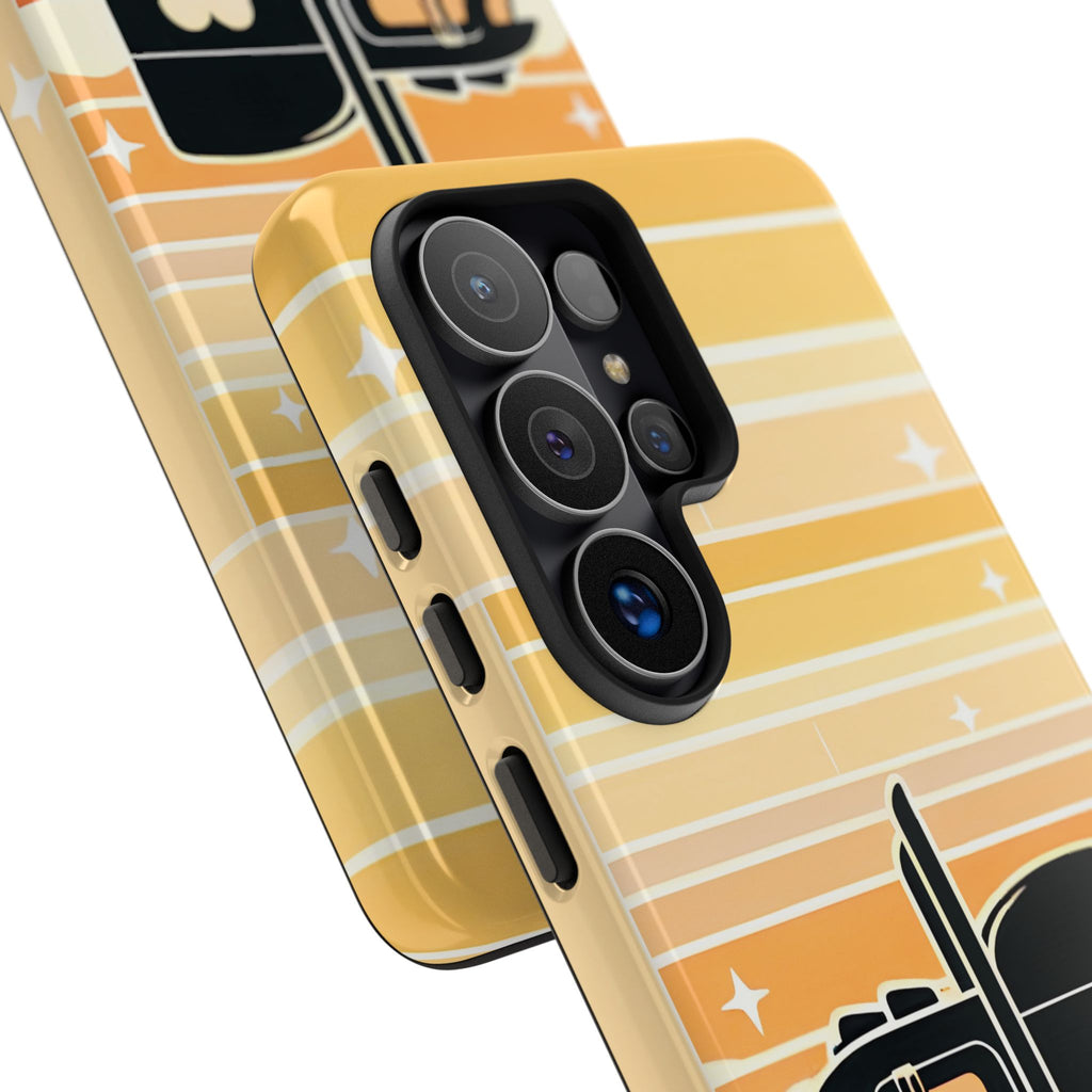 Trucker Heart Phone Case — Retro Semi Truck Protective Phone Cover