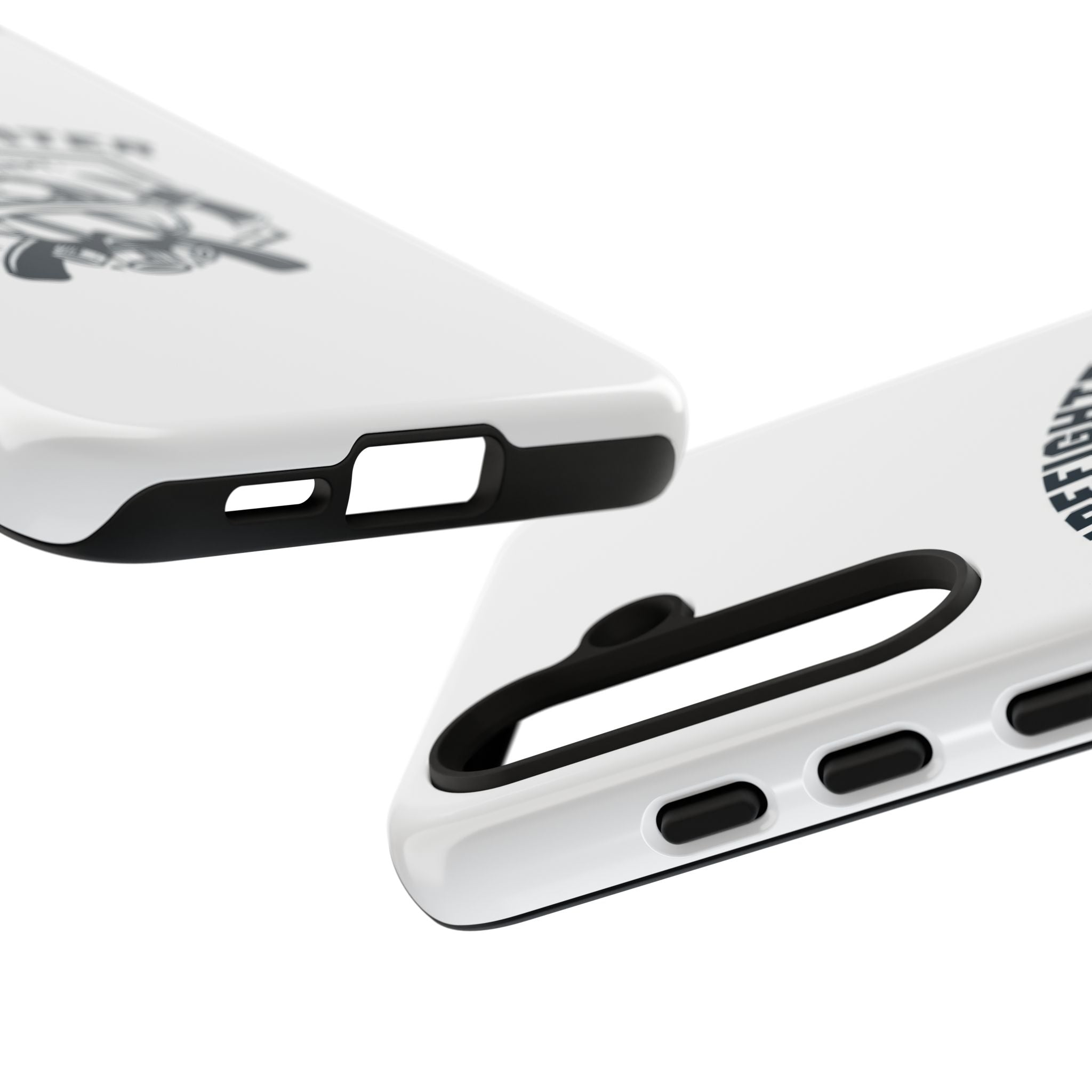 Firefighter Tough Phone Case — Fire Dept Helmet & Axes Protective Cover