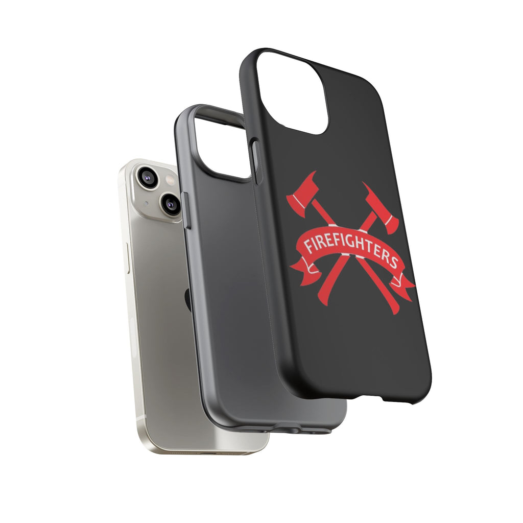 Firefighters Tough Phone Case — Red Crossed Axes Design