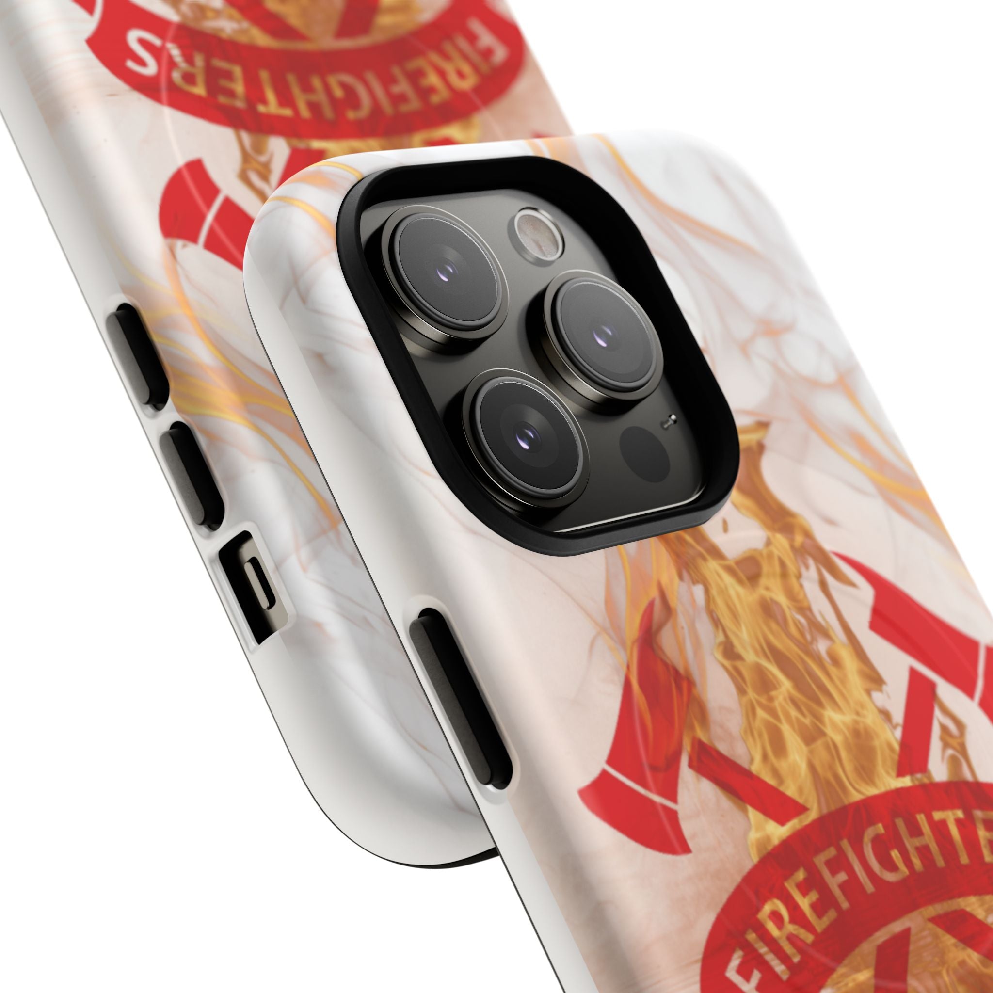 Firefighter Emblem Tough Magnetic Phone Case — Flame Design