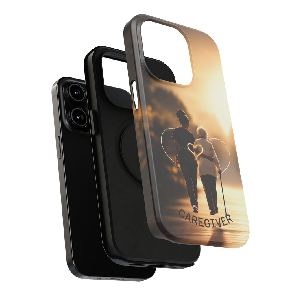 Caregiver Phone Case — Impact-Resistant Protective Case with Heart Design