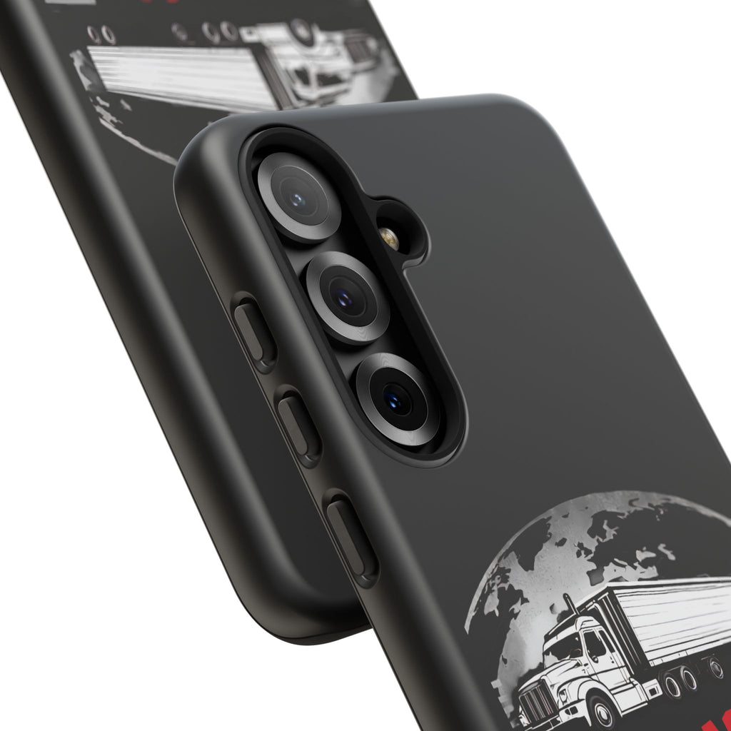 Truck Driver Phone Case - "My Daddy Keeps The World Rolling" Protective Cover
