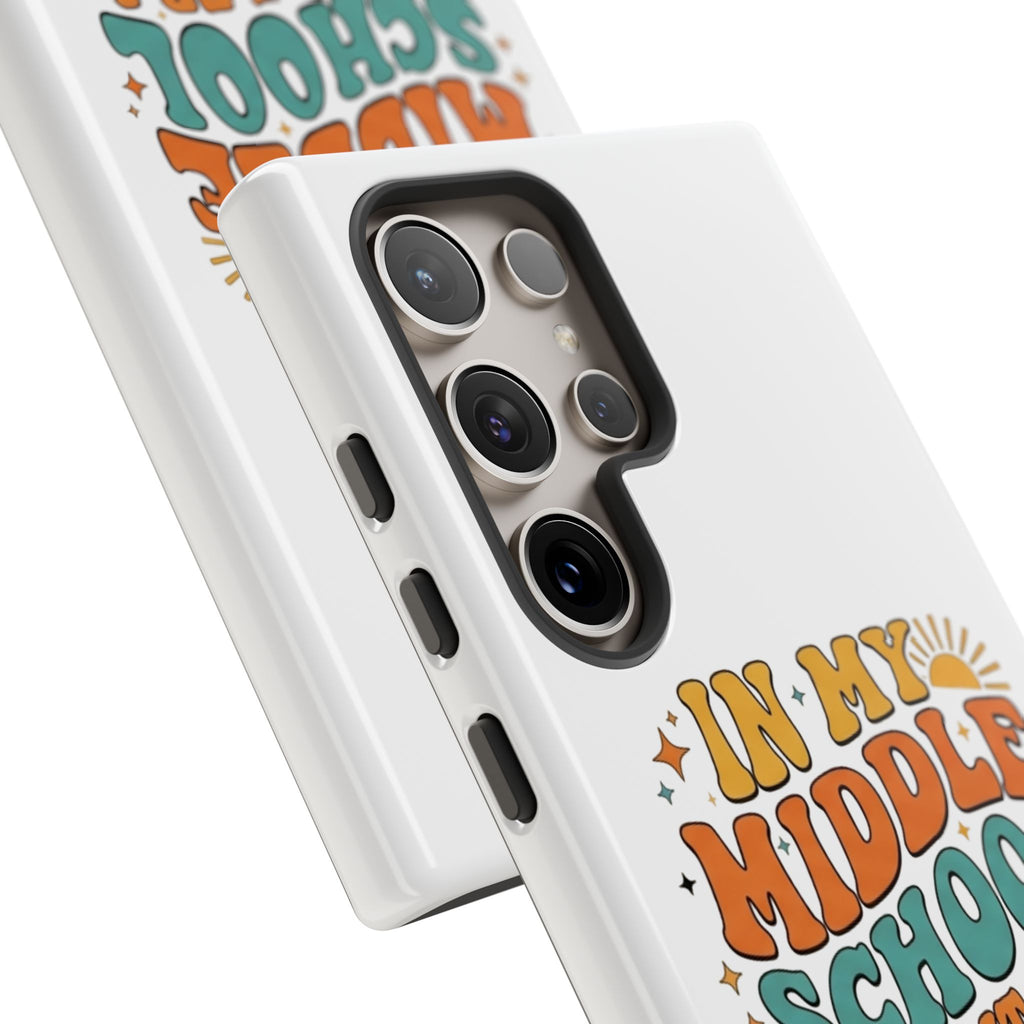 Middle School Parent Phone Case — "In My Middle School Parent Era" Retro Design