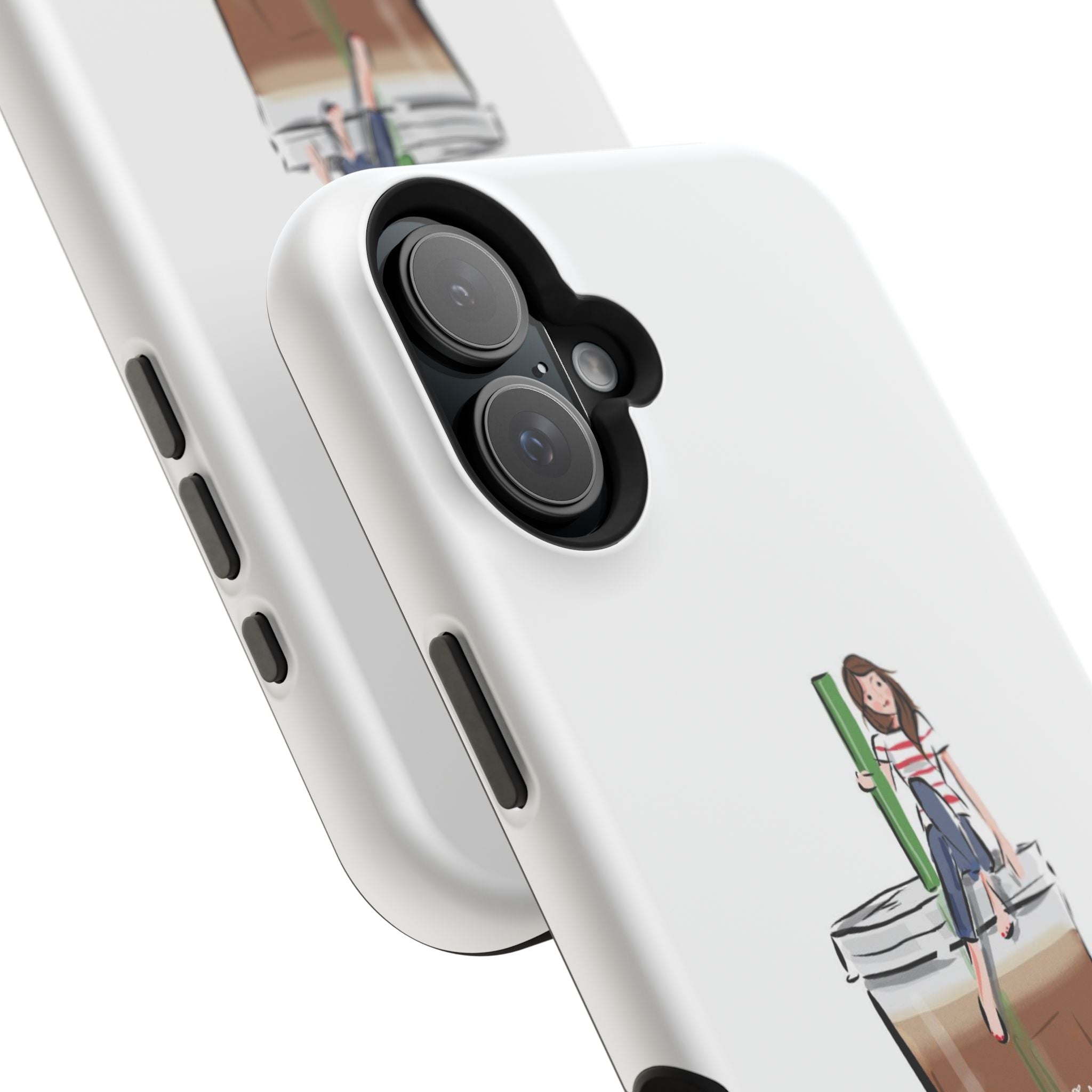 Iced Coffee & Me Phone Case — Cute Illustration 'Emotional Support Iced Coffee' Impact-Resistant Case