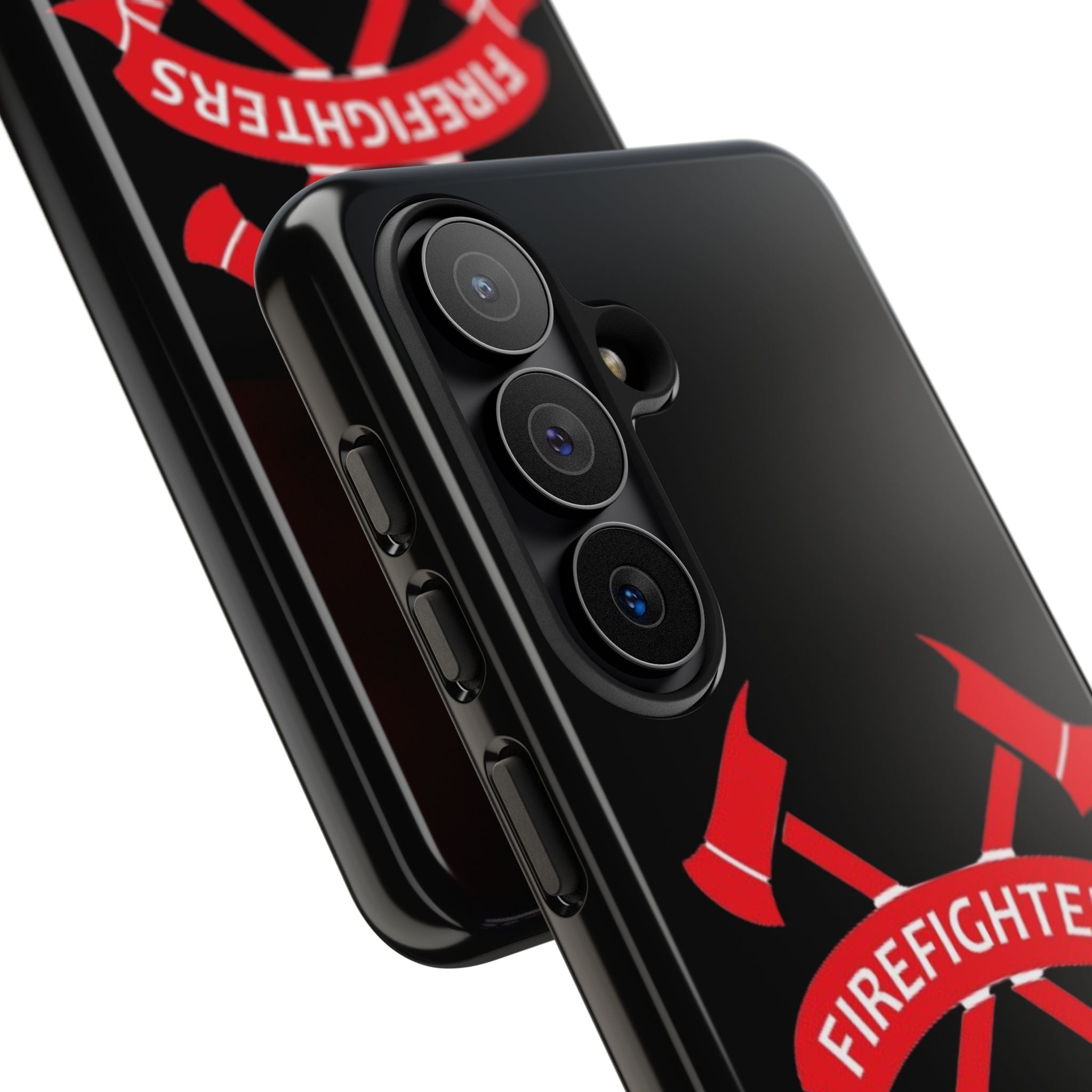 Firefighters Tough Phone Case — Red Crossed Axes Design