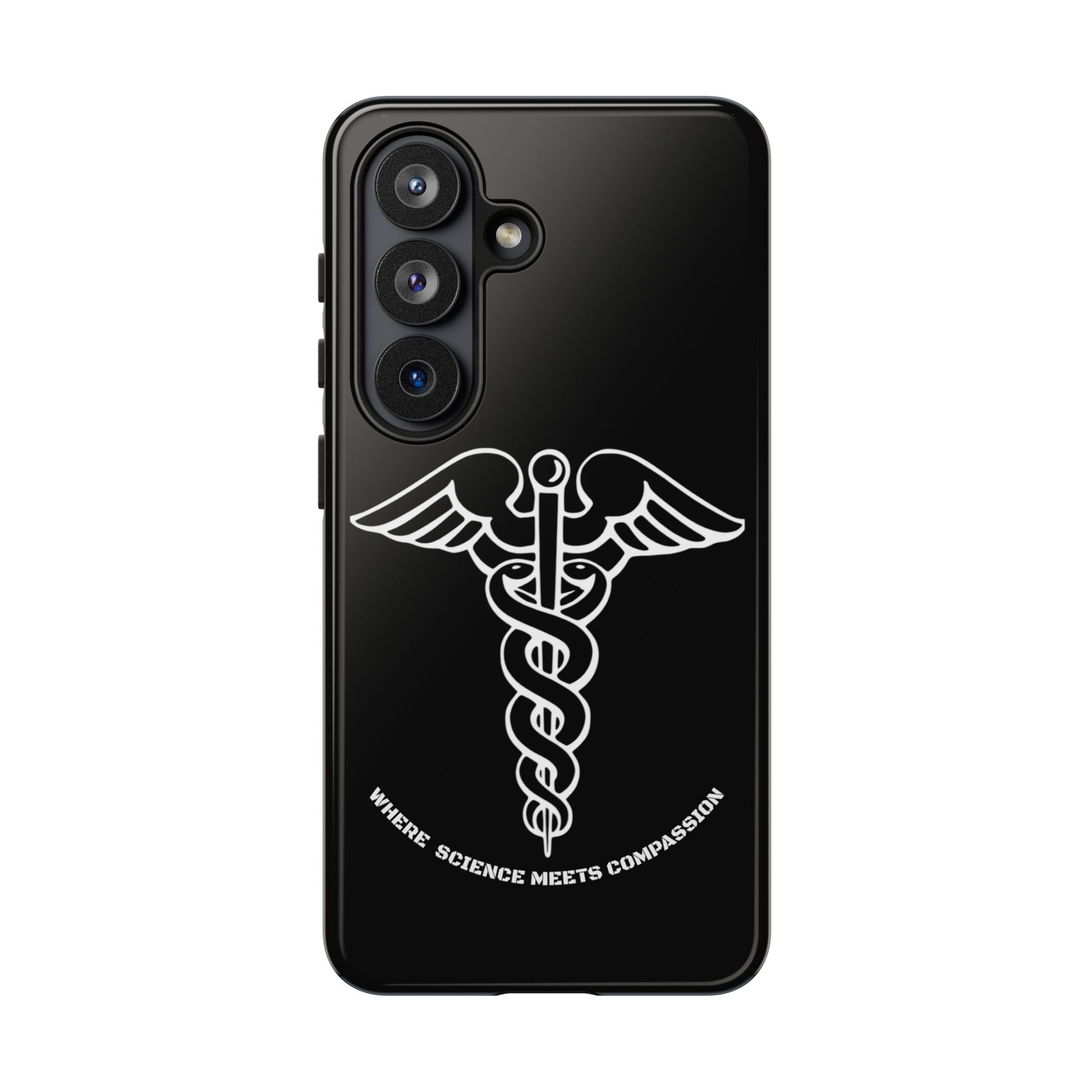 Medical Caduceus Phone Case — "Where Science Meets Compassion" Protective iPhone Cover