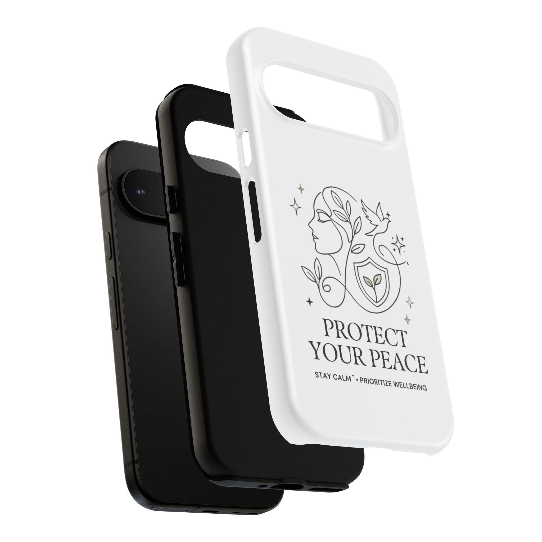 Protect Your Peace Phone Case – Minimalist Wellness iPhone Cover