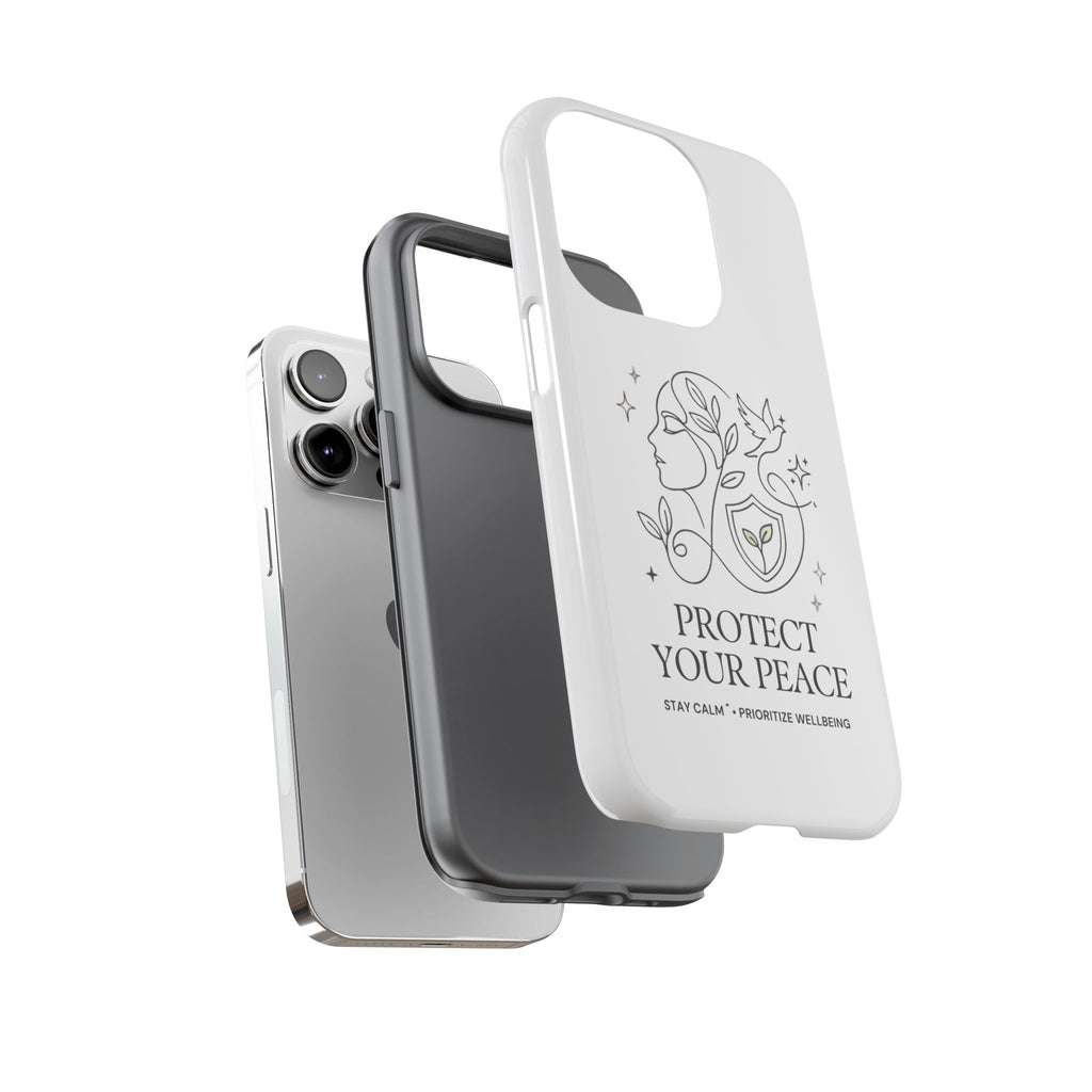 Protect Your Peace Phone Case – Minimalist Wellness iPhone Cover