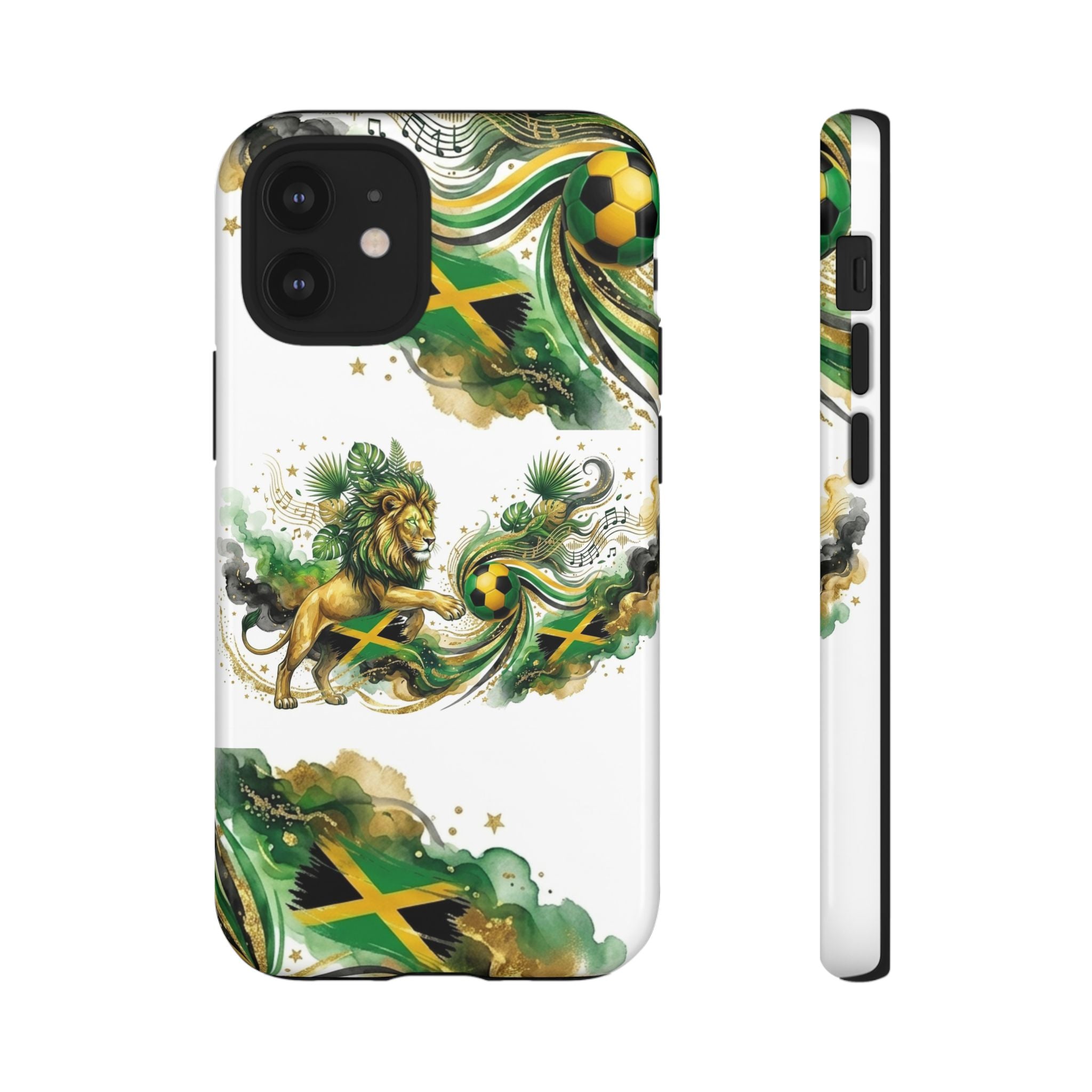 Jamaica Lion Phone Case — Jamaican Flag Rasta Protective Tough Case