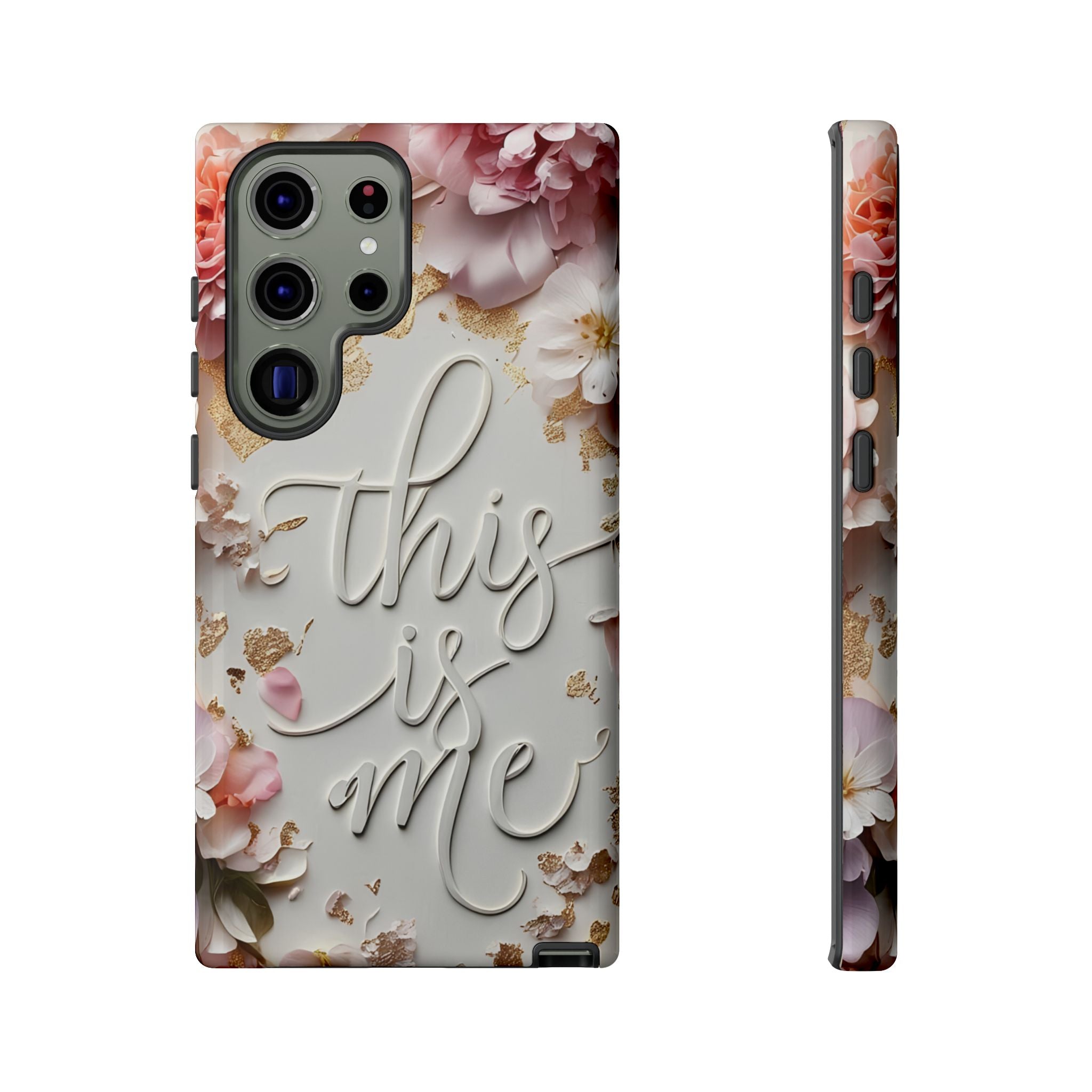 Phone Case — "This Is Me" Floral Tough Case