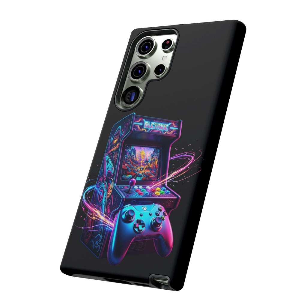 Retro Arcade Phone Case — Neon Gaming Controller Design