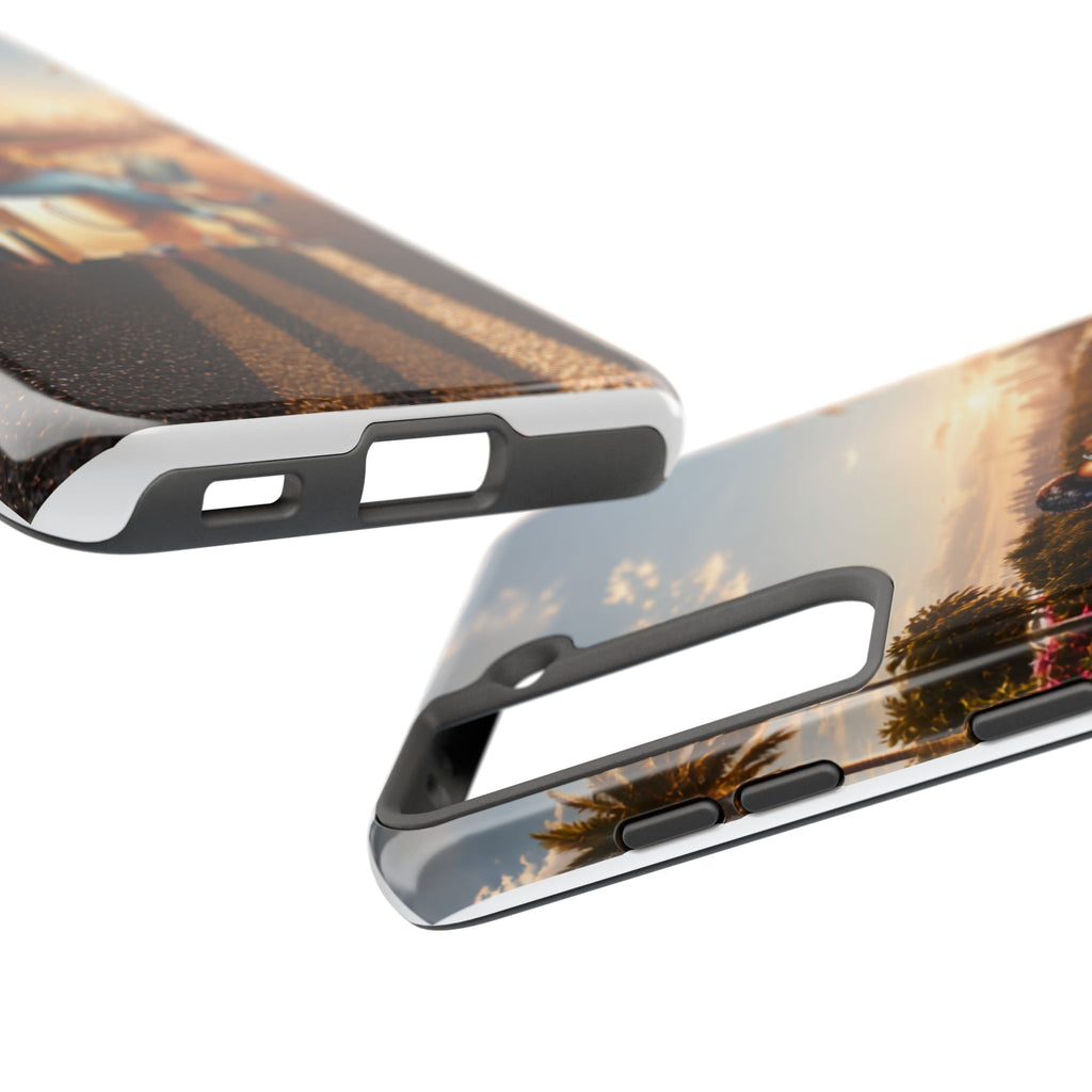 Sunset Roadtrip Tough Phone Case — Relaxed Traveler Design