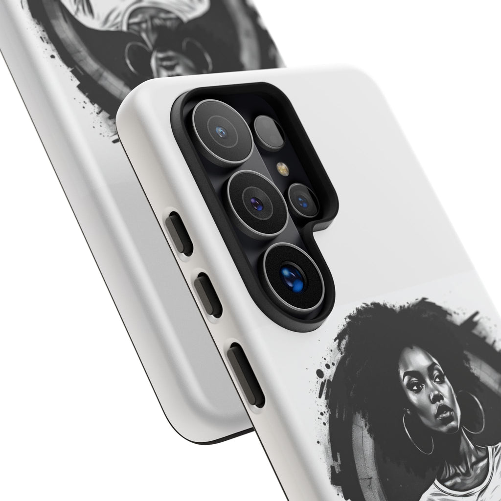 Phone Case — "Long Haul Loyalty" Black & White Portrait Protective Case