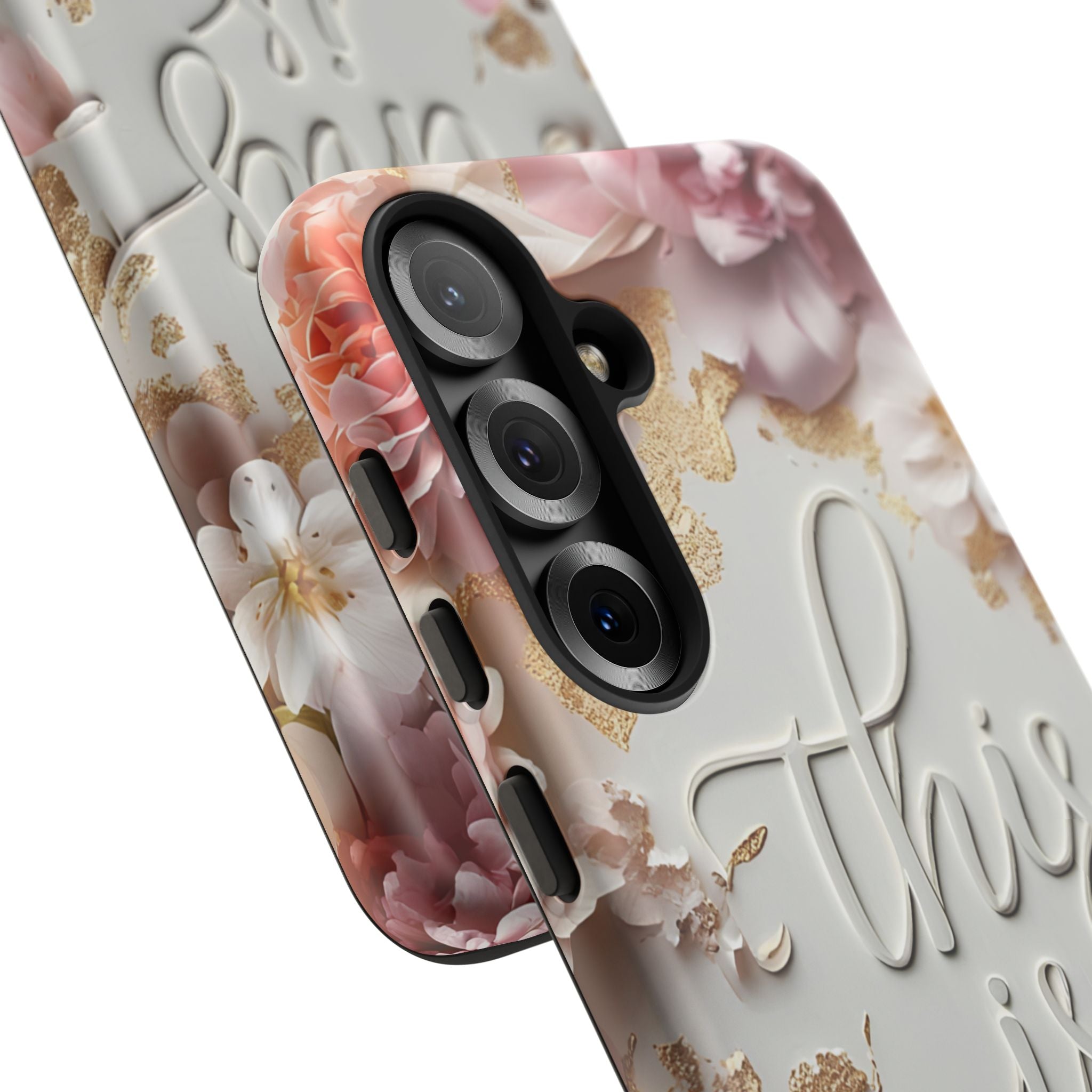 Phone Case — "This Is Me" Floral Tough Case